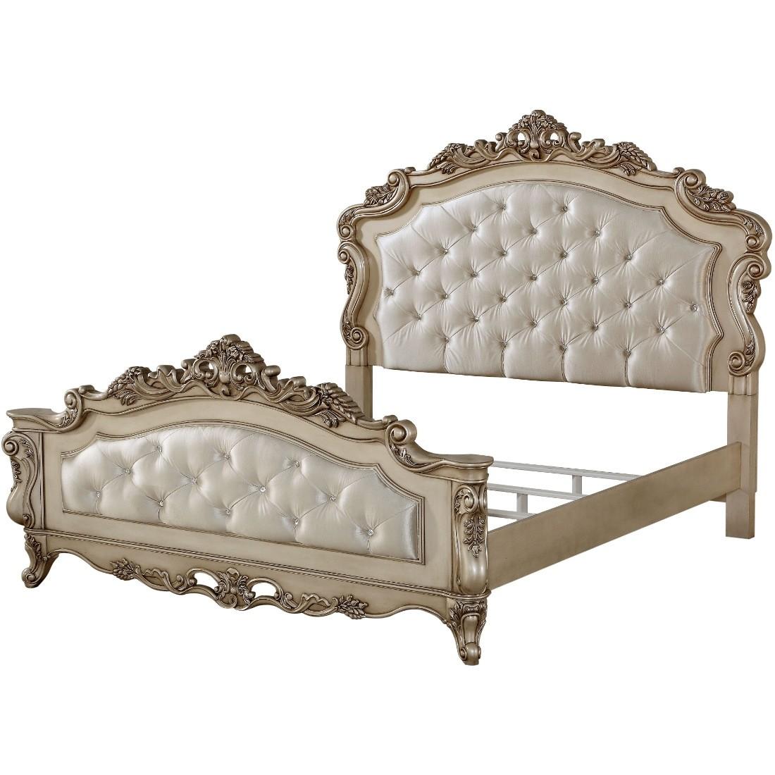 

    
Acme Furniture Gorsedd Panel Bed Antique White/Cream Gorsedd-27437EK
