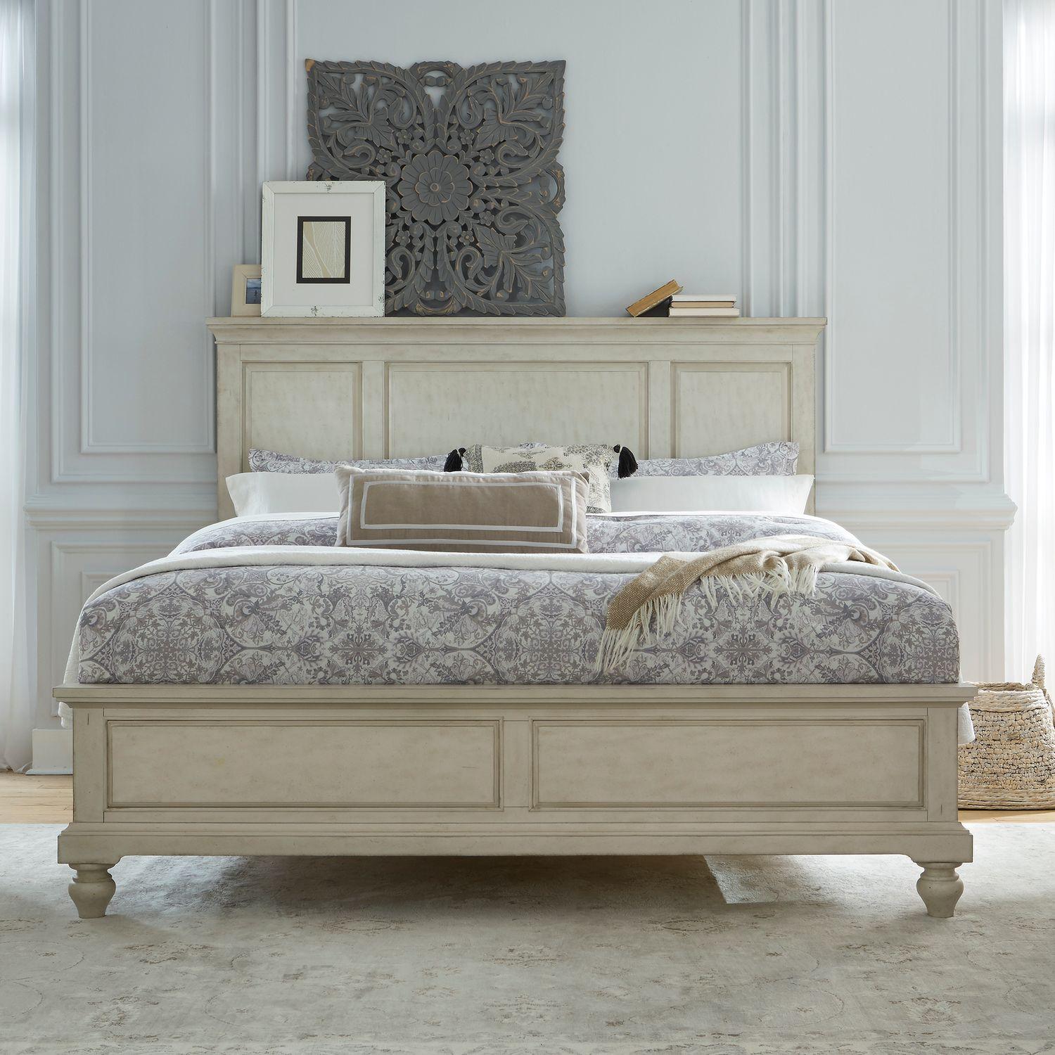Farmhouse Panel Bed High Country  (697-BR) Panel Bed 697-BR-CPB in White 