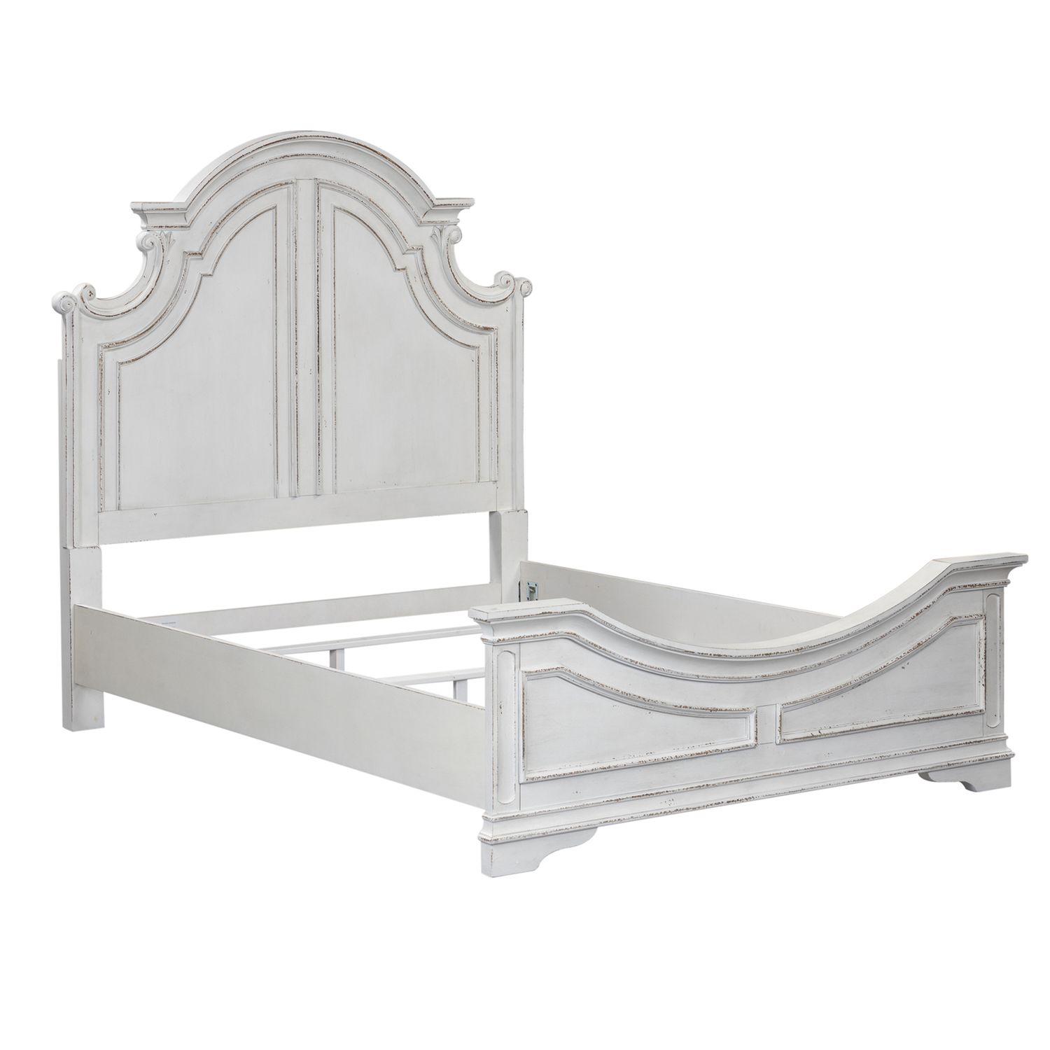 

    
Antique White C. King Panel Bed Magnolia Manor 244-BR-CPB Liberty Furniture
