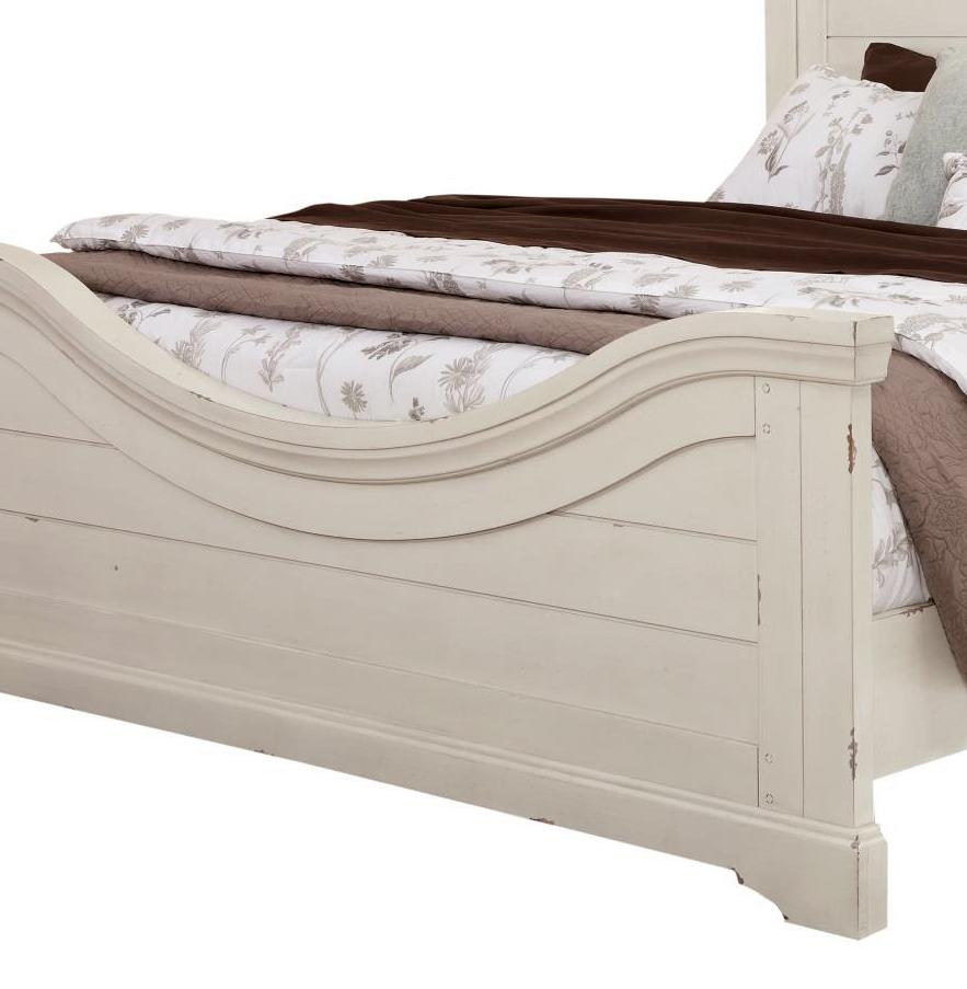 

    
Antique White Finish King Panel Bed 7810 STONEBROOK American Woodcrafters Traditional

