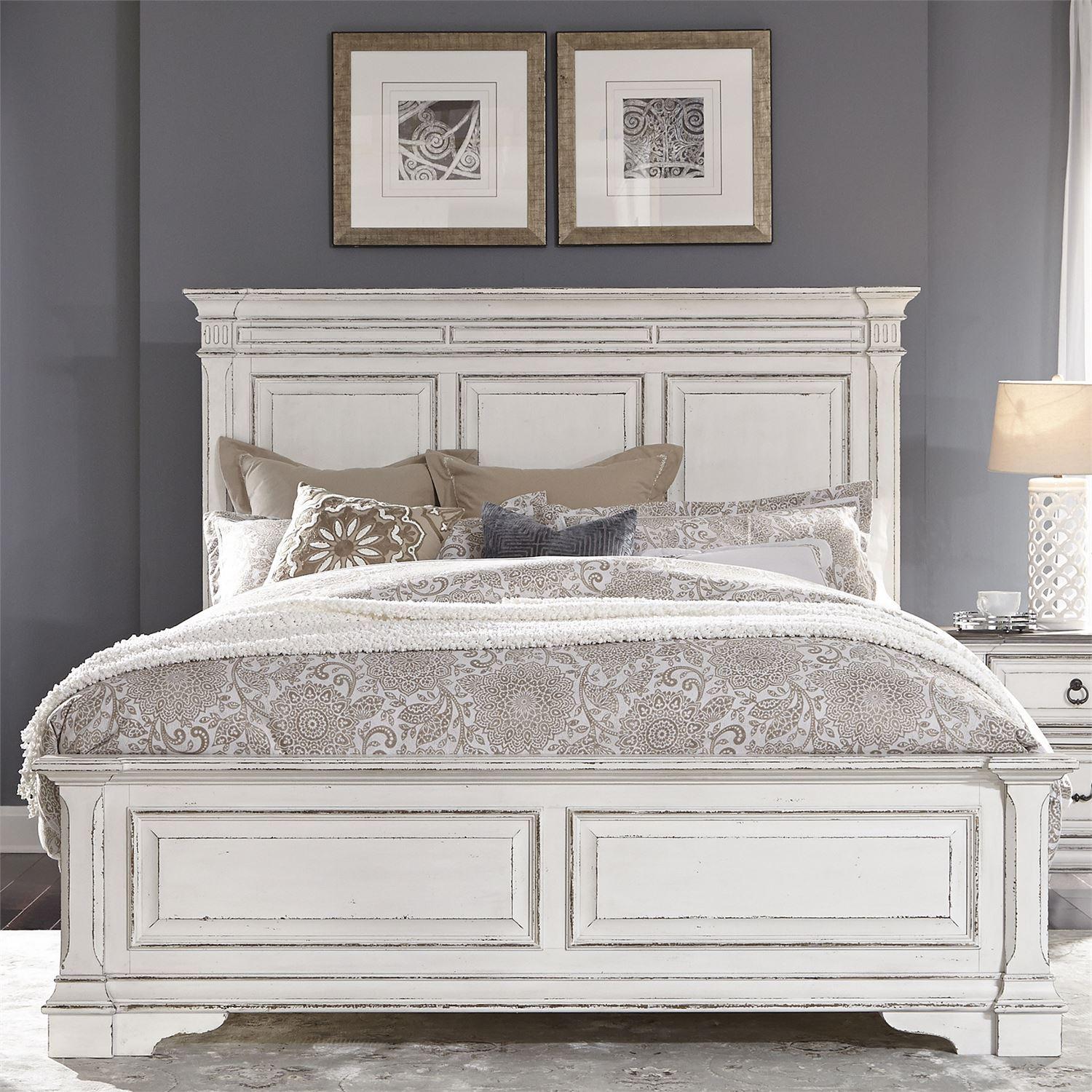 Traditional Panel Bed Abbey Park 520-BR-KPB 520-BR-KPB in White 