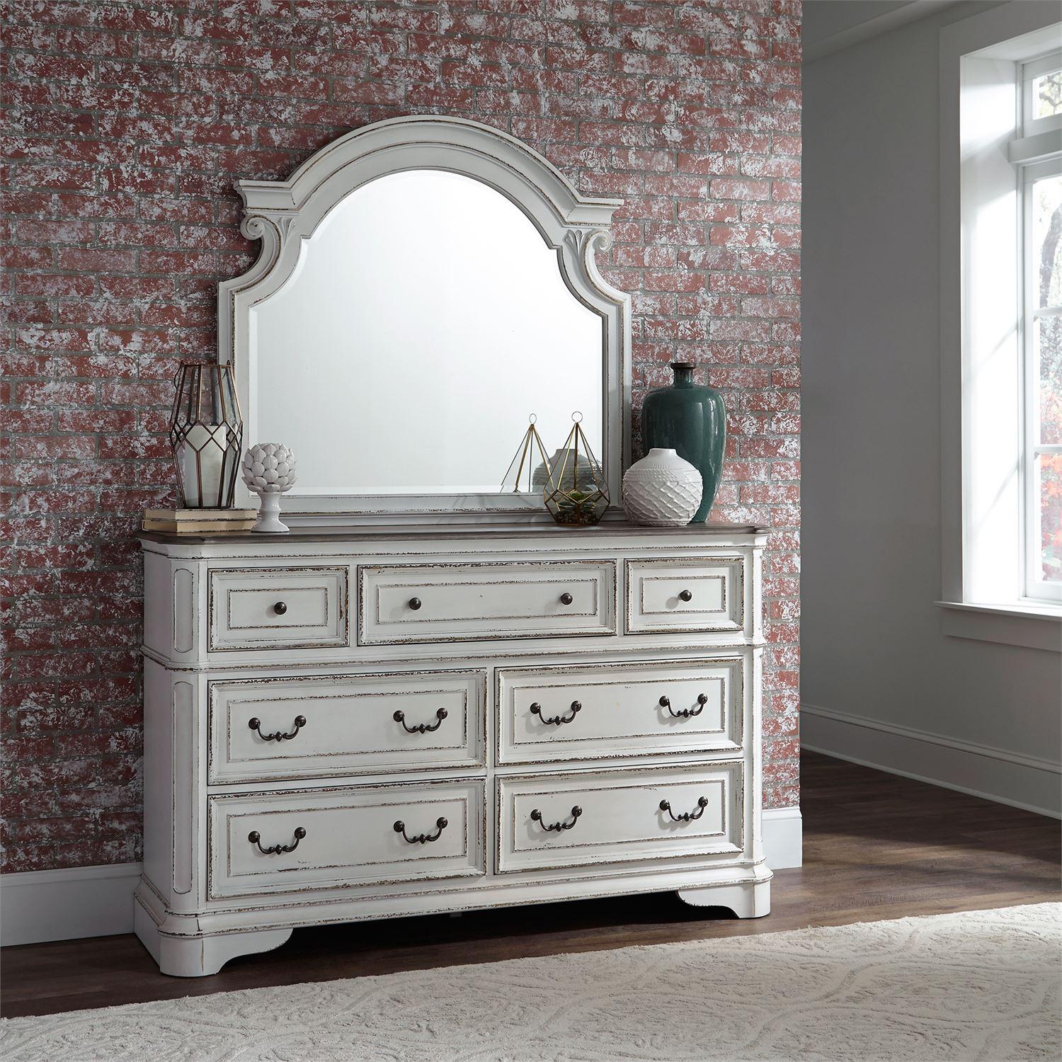 

                    
Liberty Furniture Magnolia Manor  (244-BR) Upholstered Bedroom Set Platform Bedroom Set White Chenille Purchase 
