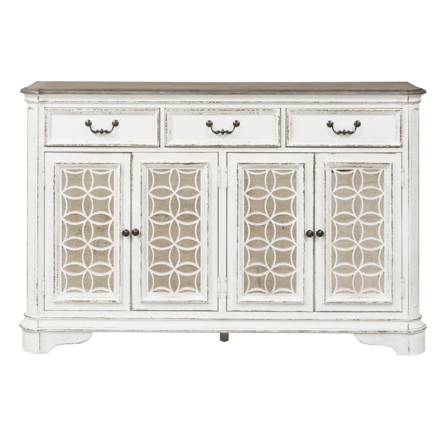European Traditional Buffet Magnolia Manor  (244-DR) Buffet 244-HB6642 in White 