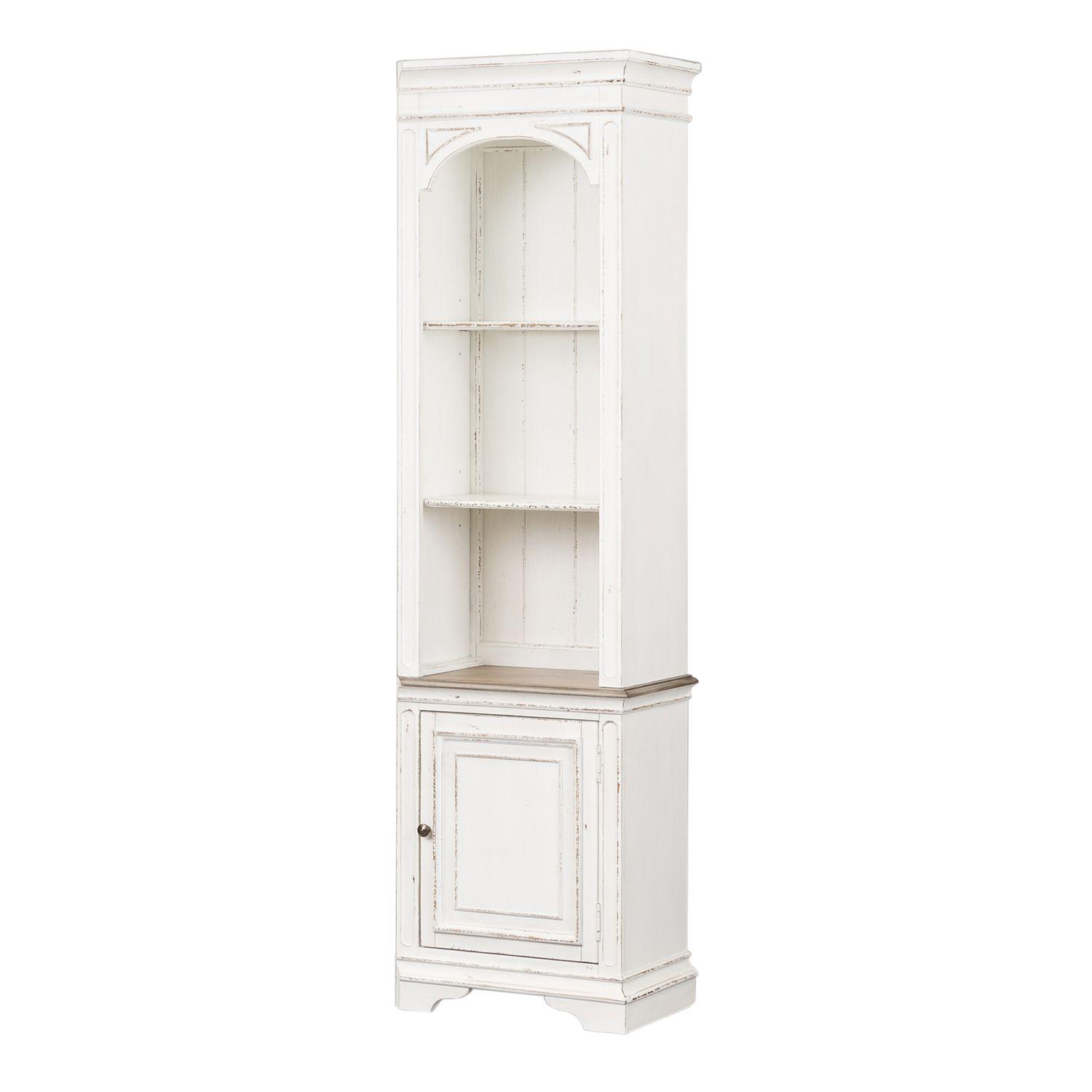 

    
Antique White Wood Right Bookcase Magnolia Manor 244-ER00 Liberty Furniture

