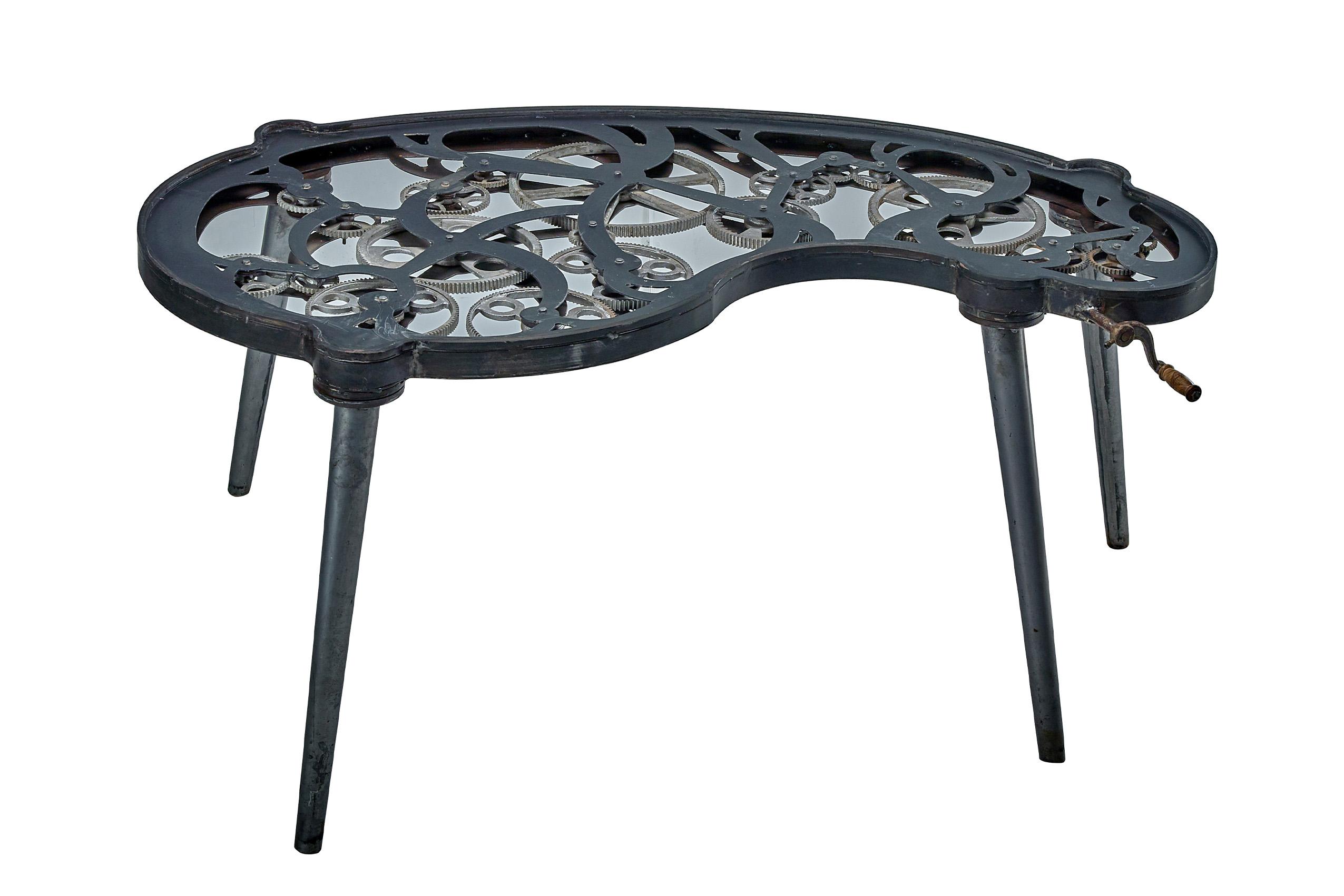 

    
Antiqued Black Cast Iron & Glass PEDINI TABLE CCC-1281 JAIPUR HOME Industrial

