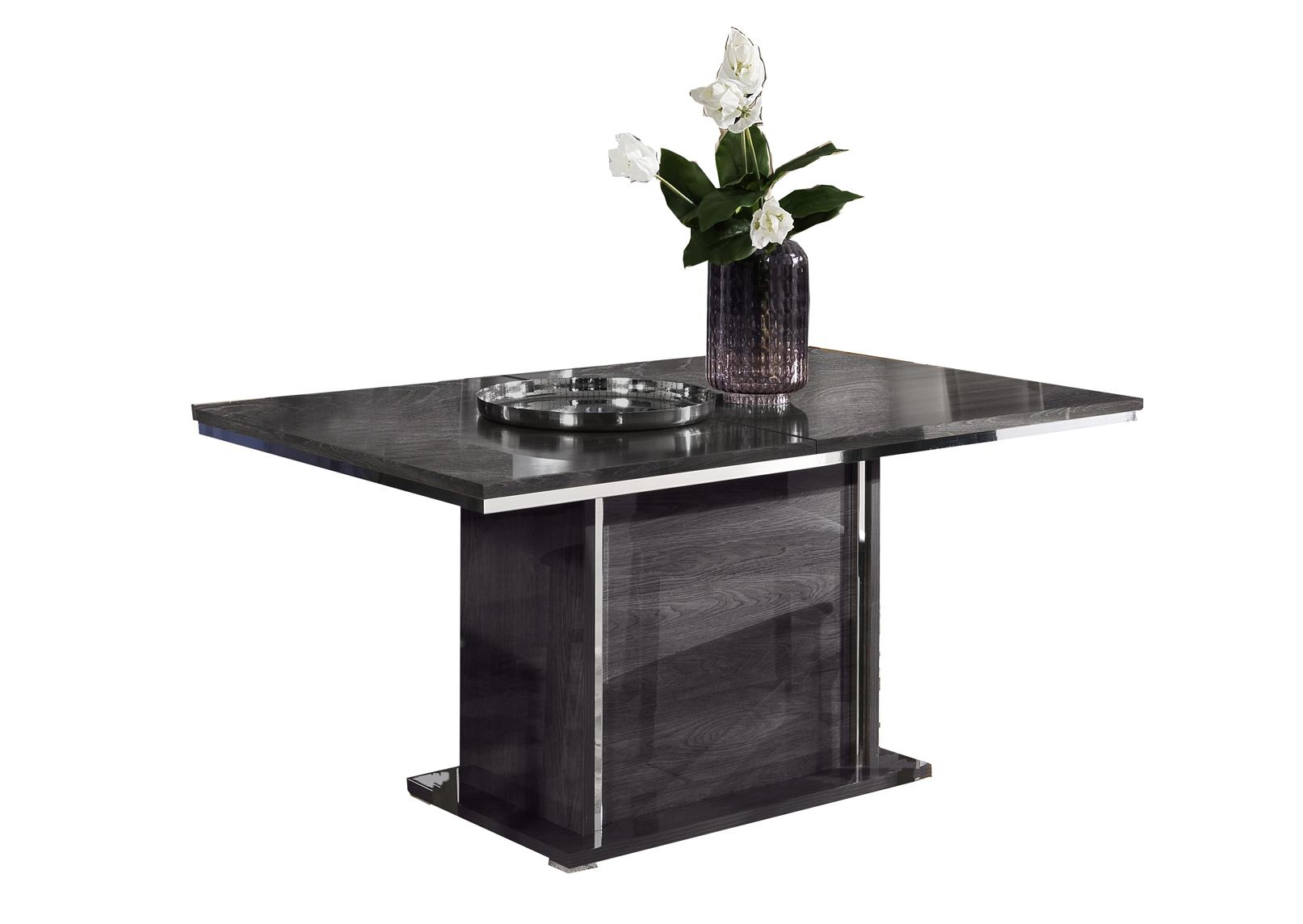 

    
High Gloss Lacquer Antracite Finish Dining Table Modern ESF Oxford
