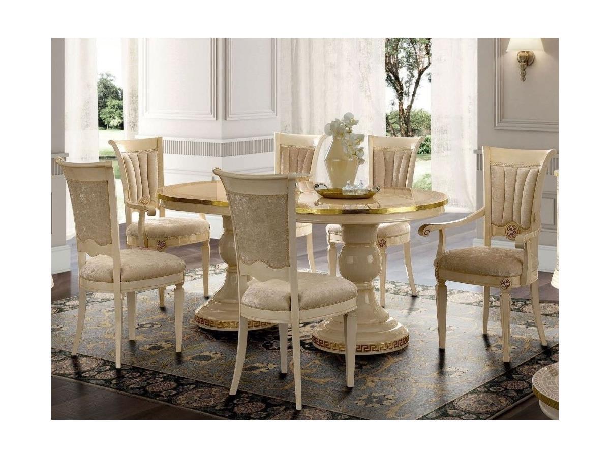 

    
Luxury Ivory Gold Living Room Sofa & Dining Set 11Pcs APOLO & AIDA ESF Classic
