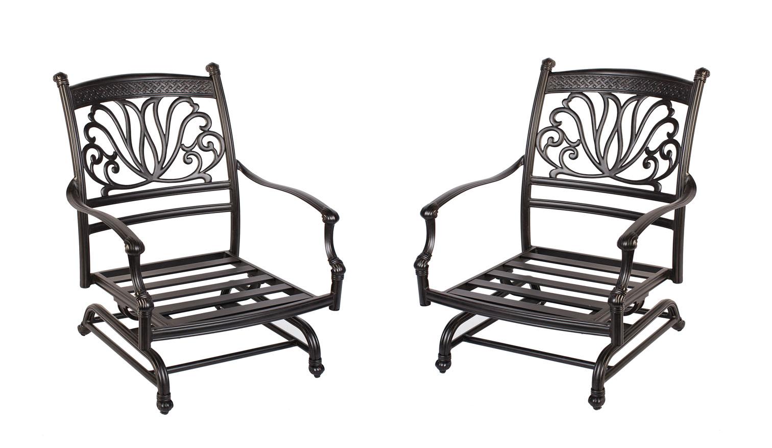 

    
Ariana Aluminum Club Chair Spring High Back w/Sunbrella Cushion Set of 2 by CaliPatio SPECIAL ORDER
