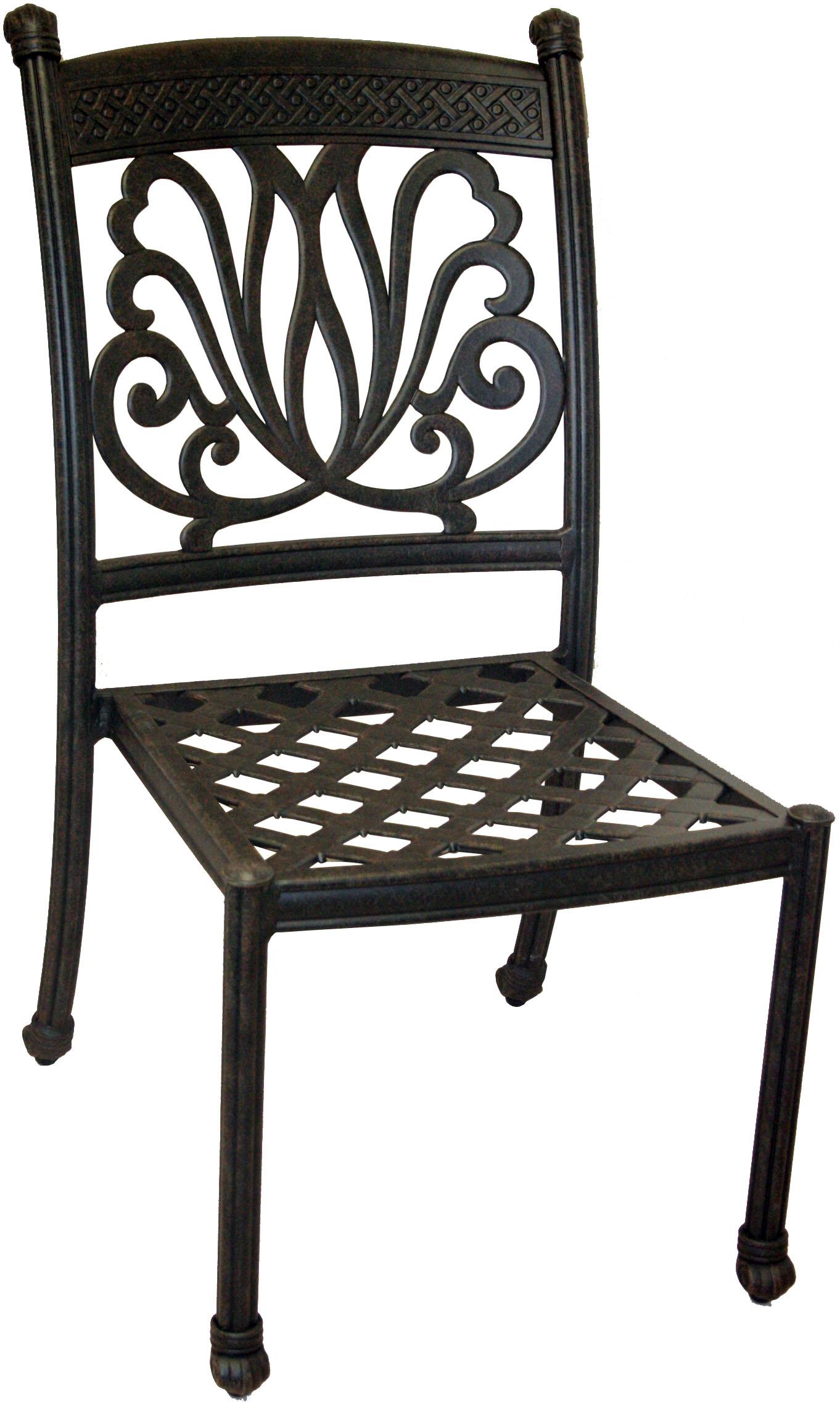 

    
Ariana Cast Aluminum Armless Dining Chair w/ Natural Sunbrella Cushion Set of 4 by CaliPatio SPECIAL ORDER
