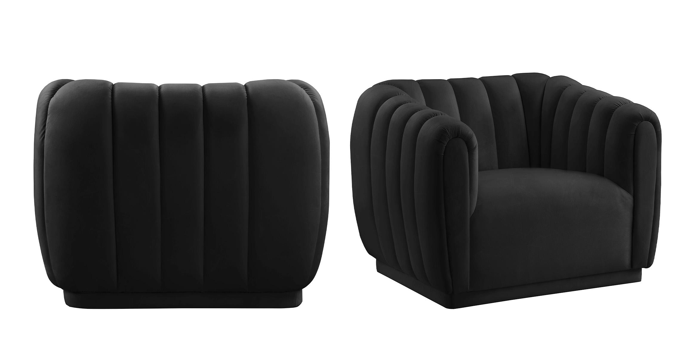 

        
Meridian Furniture DIXIE 674Black-C Arm Chair Black Velvet 094308251936
