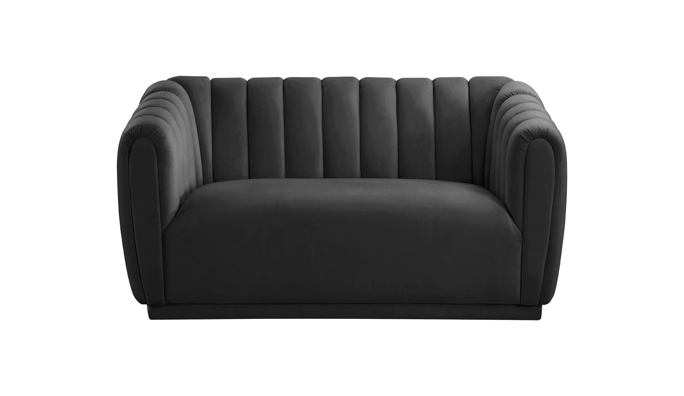 

    
674Black-S-Set-3 Black Velvet Tufted Sofa Set 3Pcs DIXIE 674Black-S Meridian Contemporary Modern
