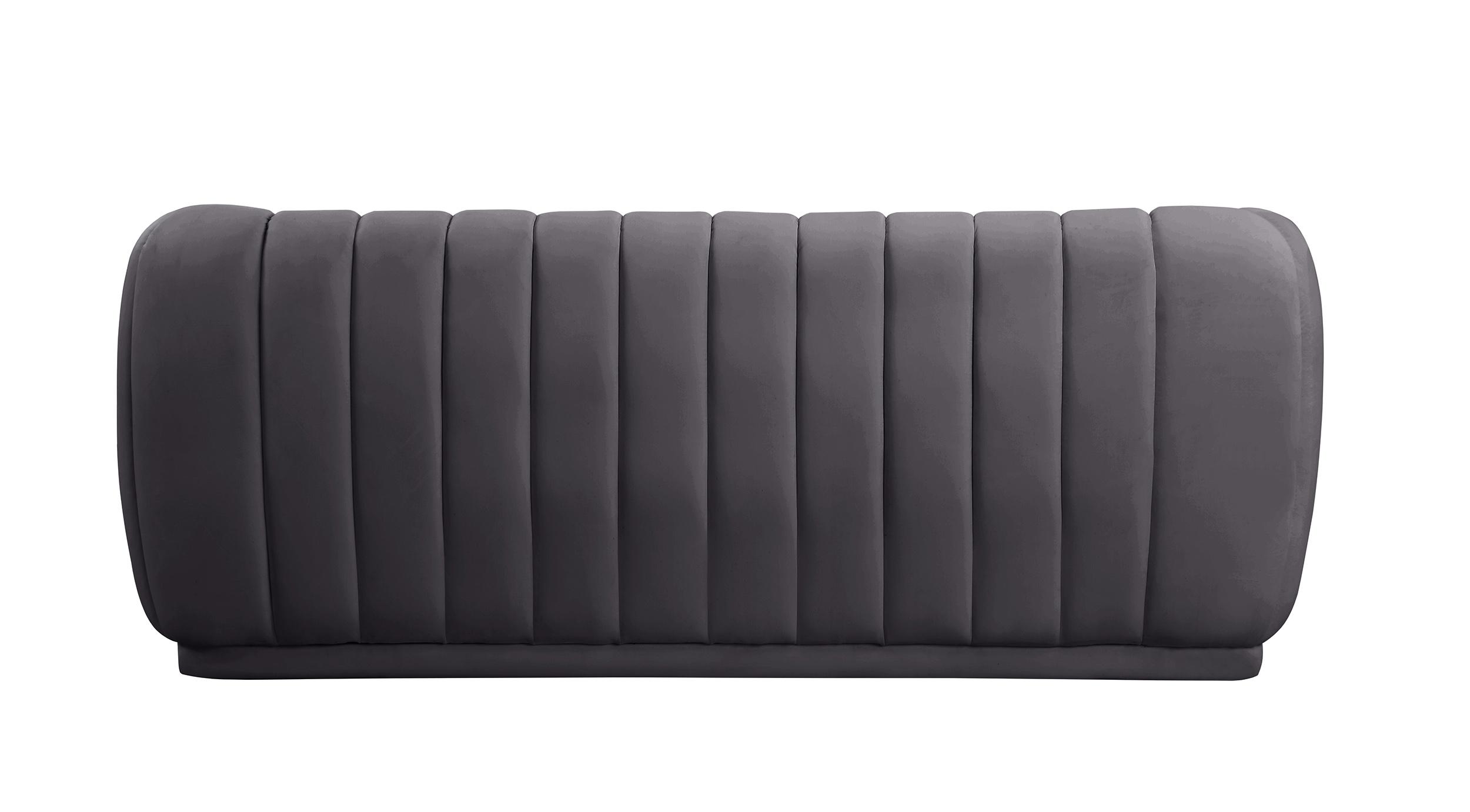 

        
094308251943Grey Velvet Tufted Sofa Set 2Pcs DIXIE 674Grey-S Meridian Modern Contemporary

