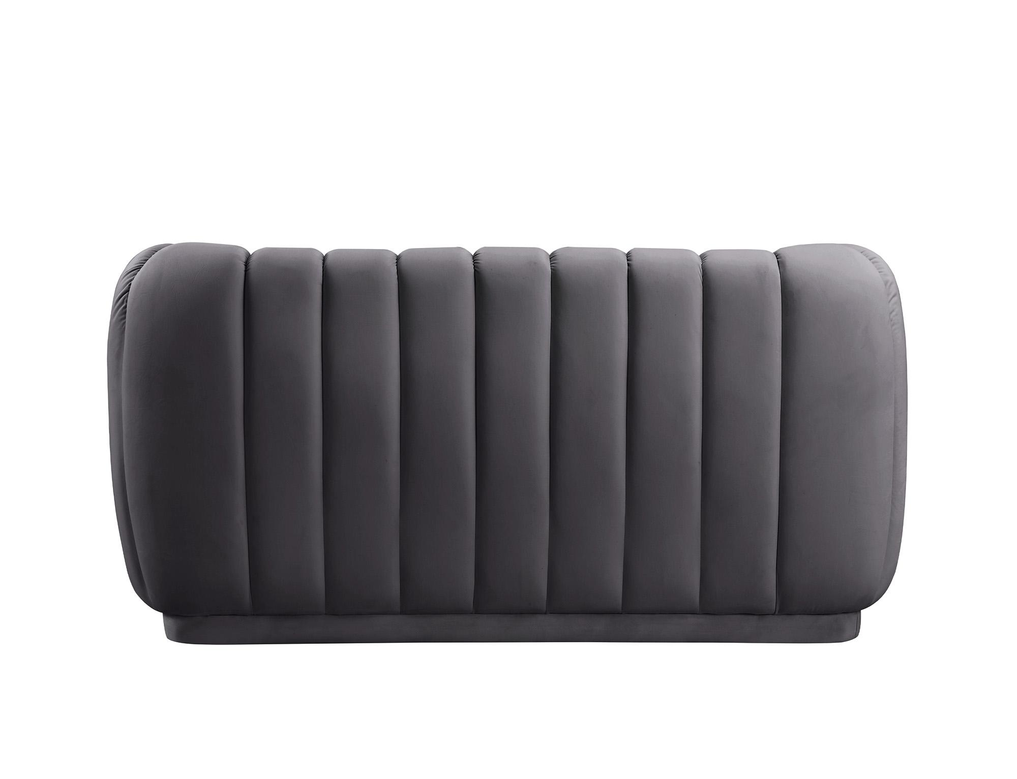 

    
 Order  Grey Velvet Tufted Sofa Set 2Pcs DIXIE 674Grey-S Meridian Modern Contemporary
