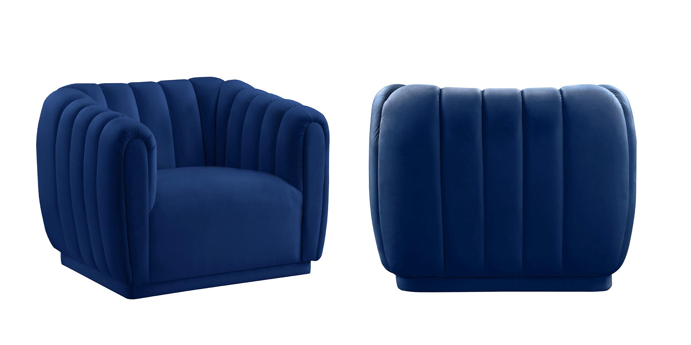 

        
Meridian Furniture DIXIE 674Navy-C-Set-2 Arm Chair Set Navy Velvet 094308251998
