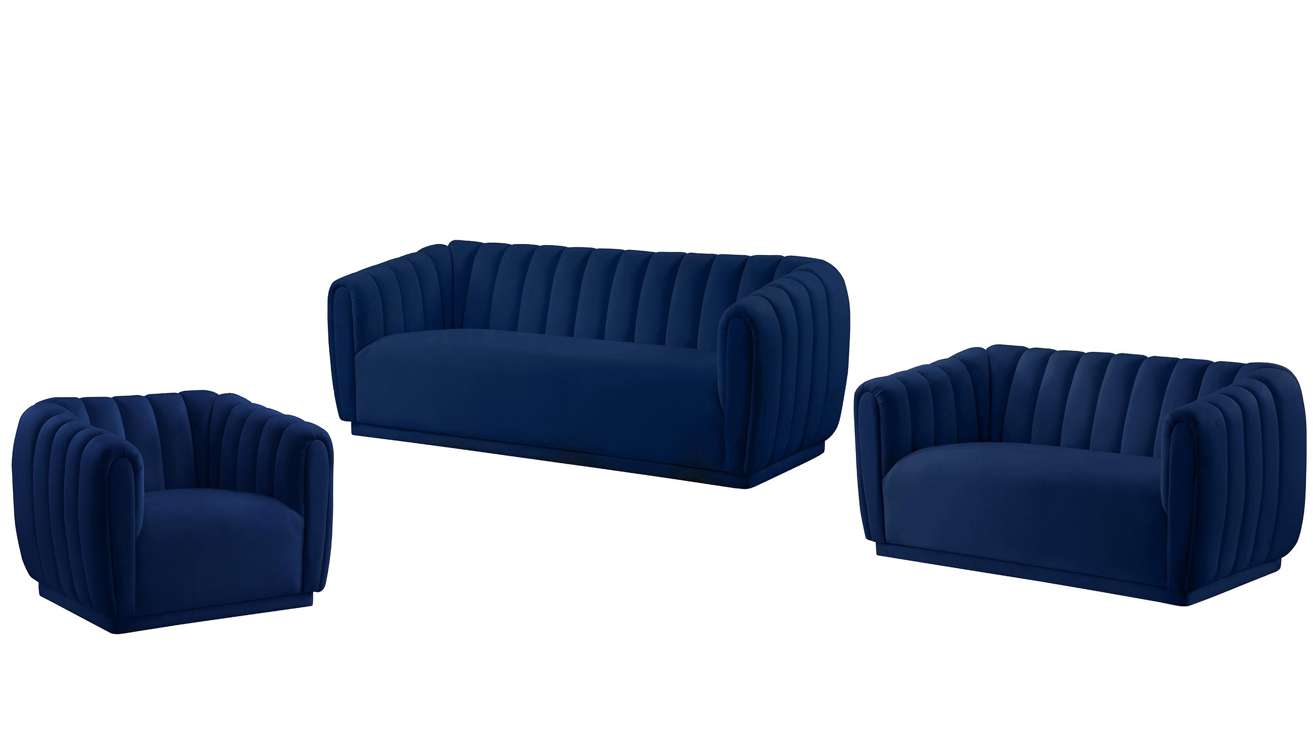 

    
 Photo  Navy Velvet Tufted Sofa Set 2Pcs DIXIE 674Navy-S Meridian Contemporary Modern
