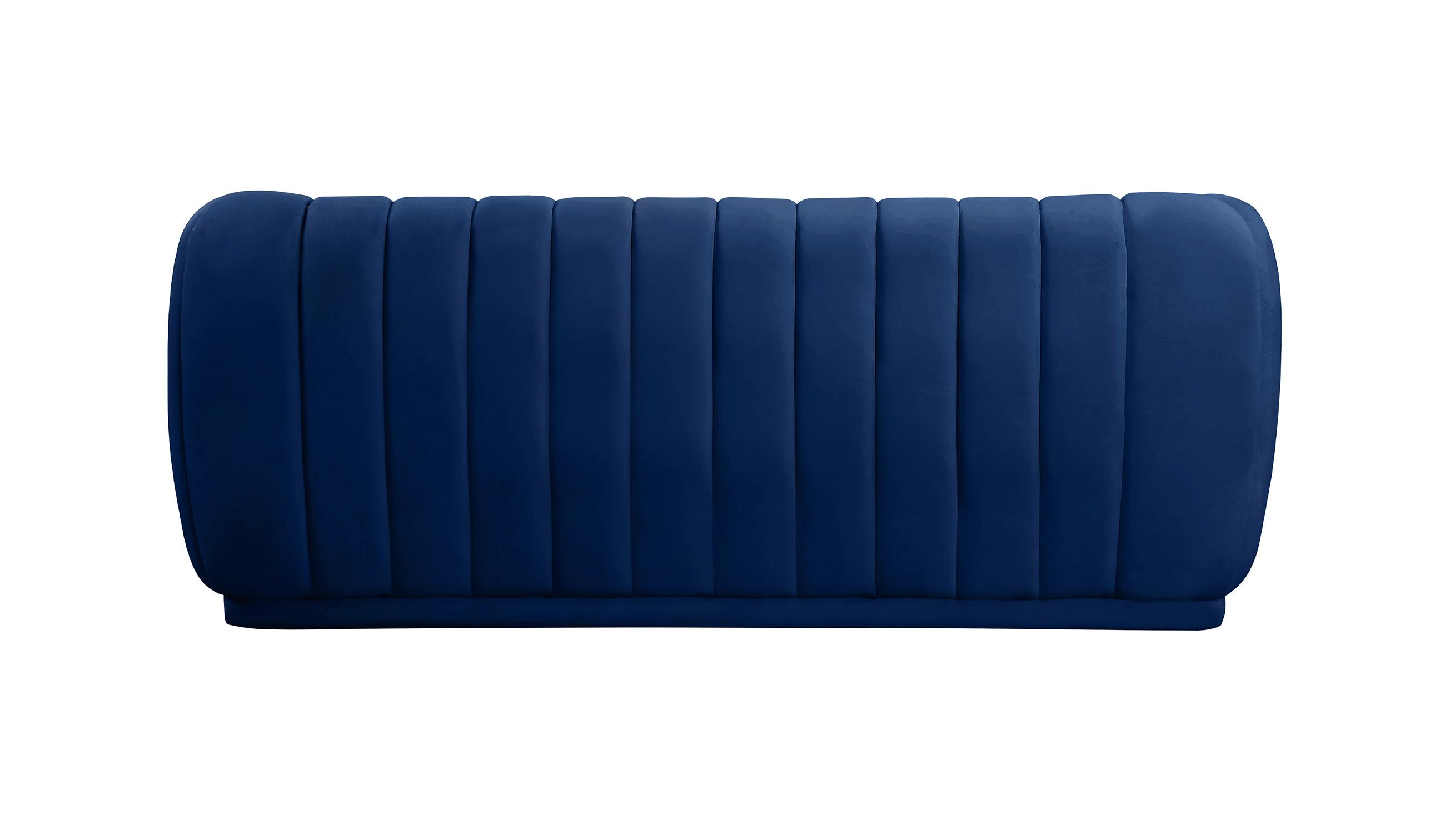 

    
674Navy-S-Set-2 Navy Velvet Tufted Sofa Set 2Pcs DIXIE 674Navy-S Meridian Contemporary Modern
