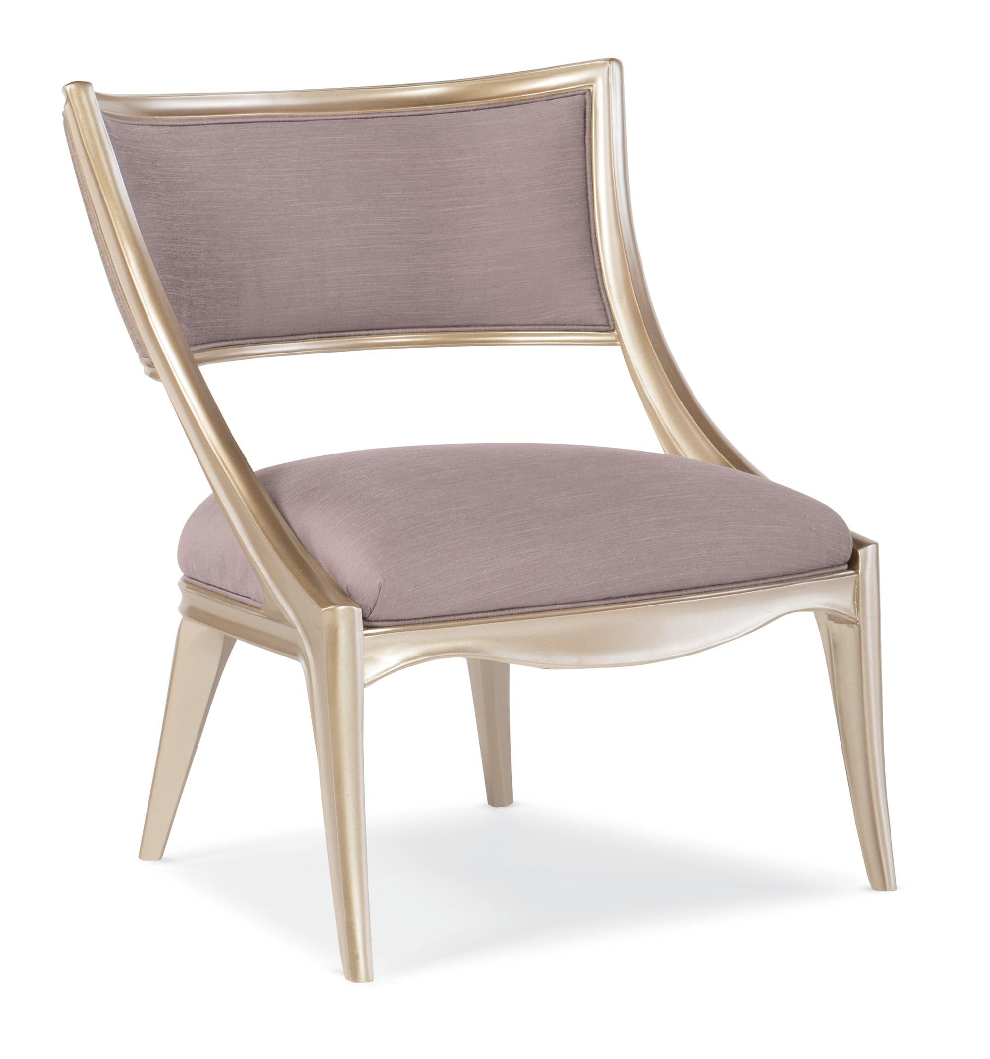 

    
Art Nouveau Design Iced Lavender Linen Traditional ADELA CHAIR by Caracole
