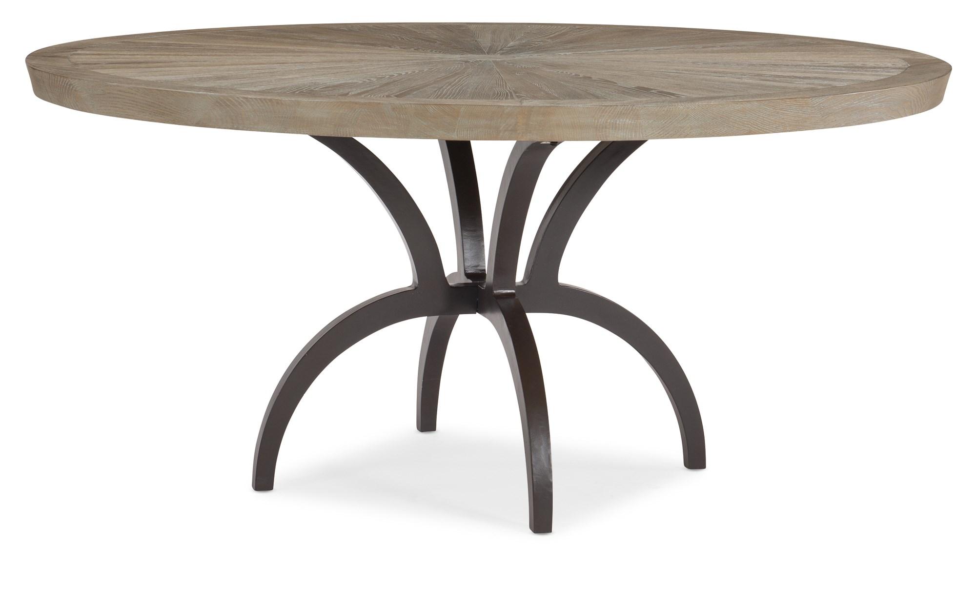 

    
Ash Driftwood Finish Round Dining Table ROUGH AND READY 54 by Caracole
