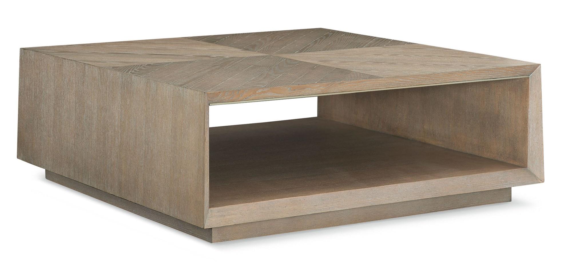 

    
Ash Driftwood & Sundance Gold Finish Coffee Table BOXCAR by Caracole

