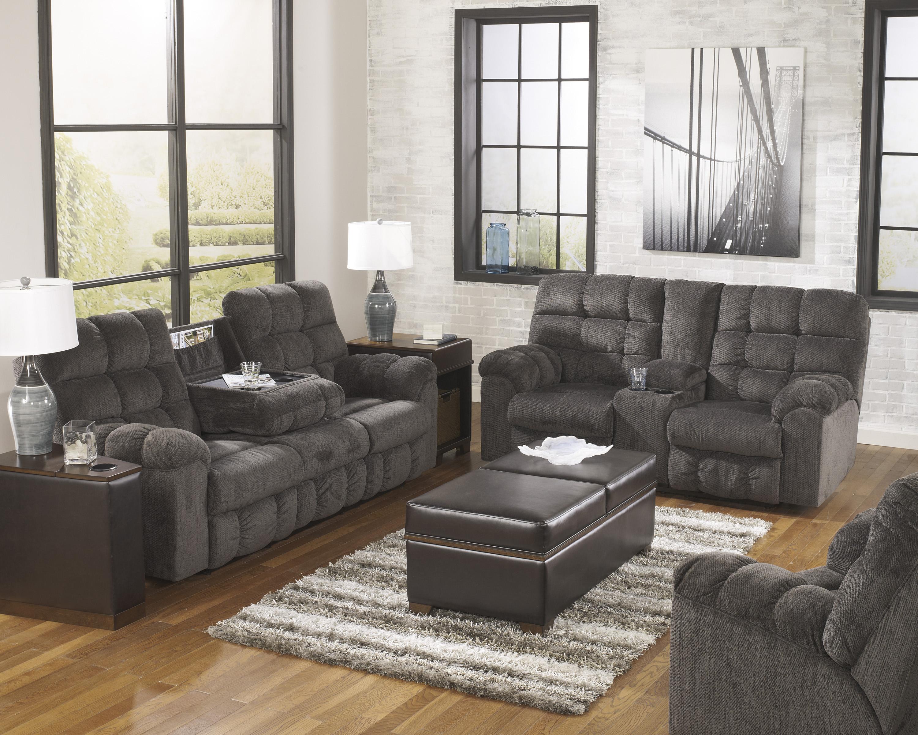 

    
Ashley Acieona 3 Piece Living Room Set in Slate
