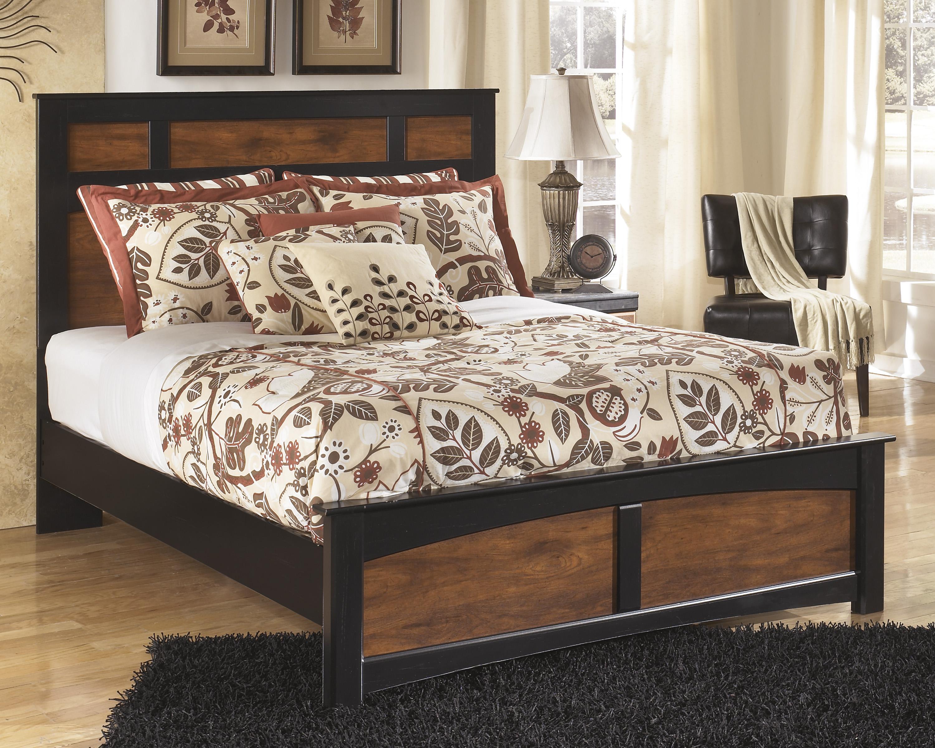 

    
Ashley Aimwell B136 Queen Size Panel Bedroom Set 3pcs in Dark Brown
