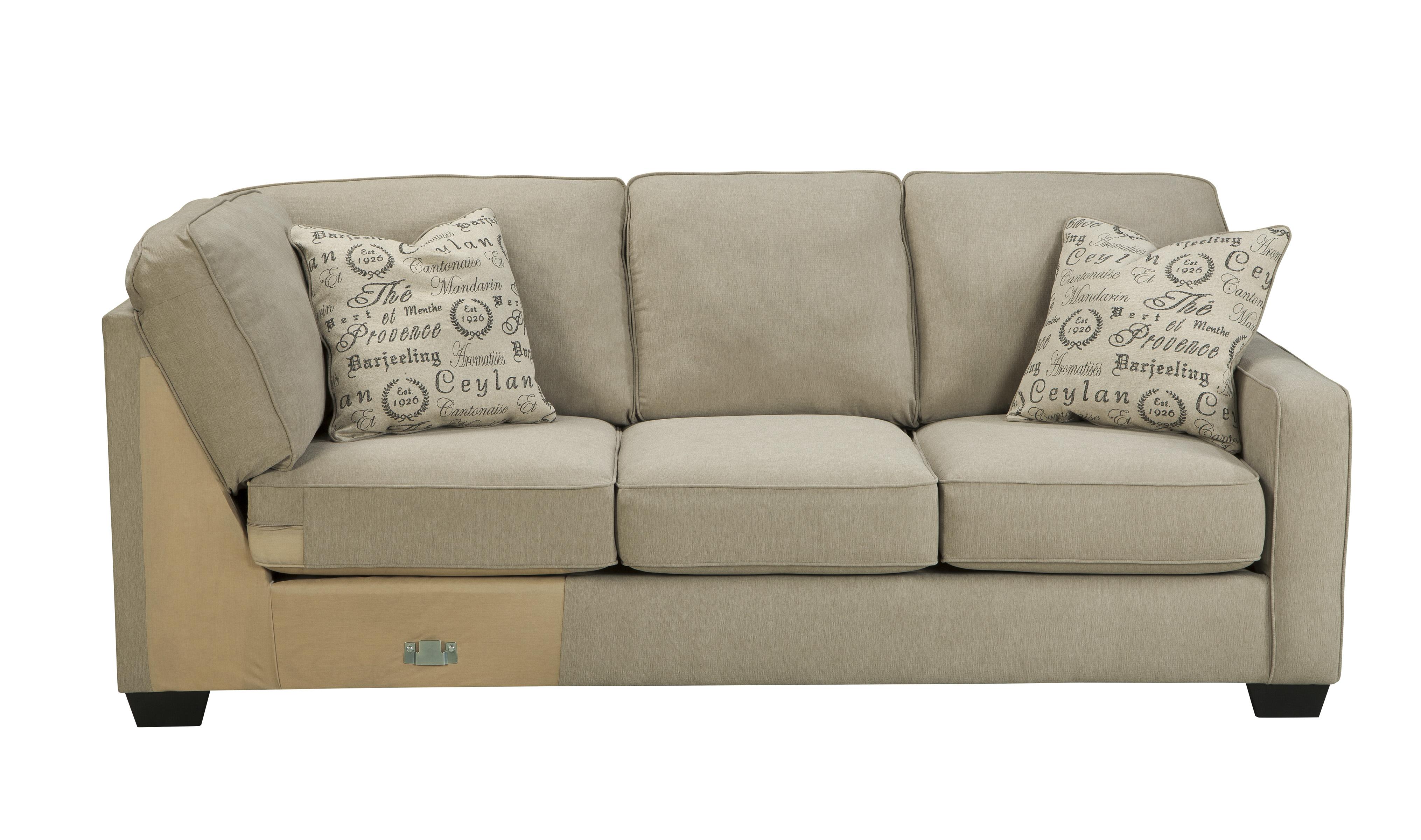 

    
Ashley Alenya Living Room Fabric Sectional in Quartz Left Facing Casual Style
