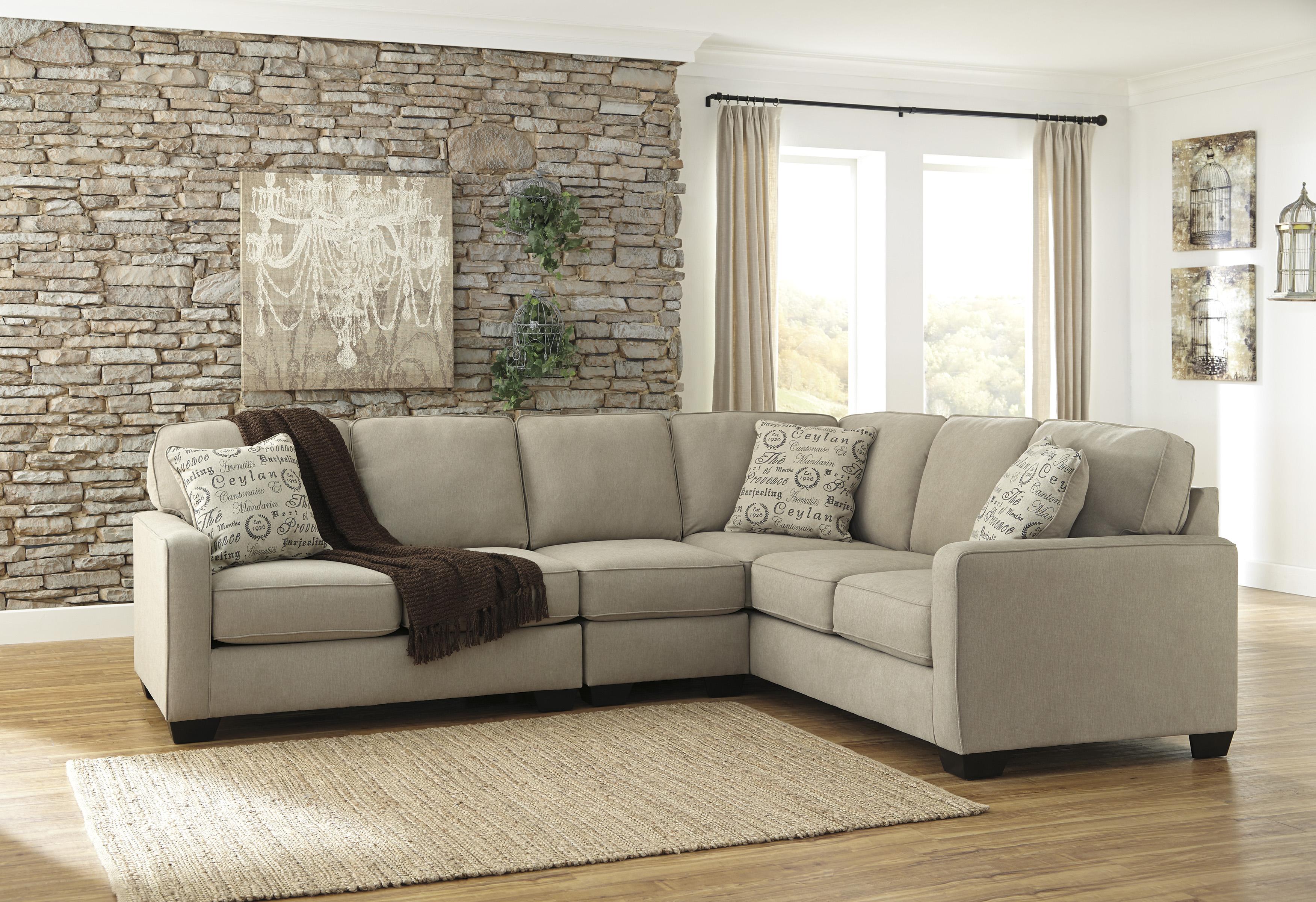 

    
Ashley Alenya Living Room Sectional with Armless Chair in Quartz Left Facing
