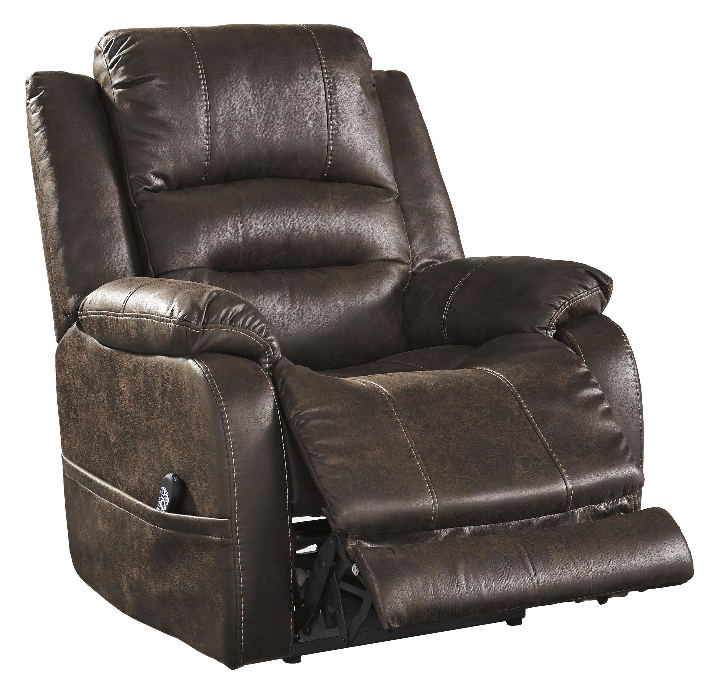 

    
Ashley Furniture Barling Reclining Chair Walnut 6880213

