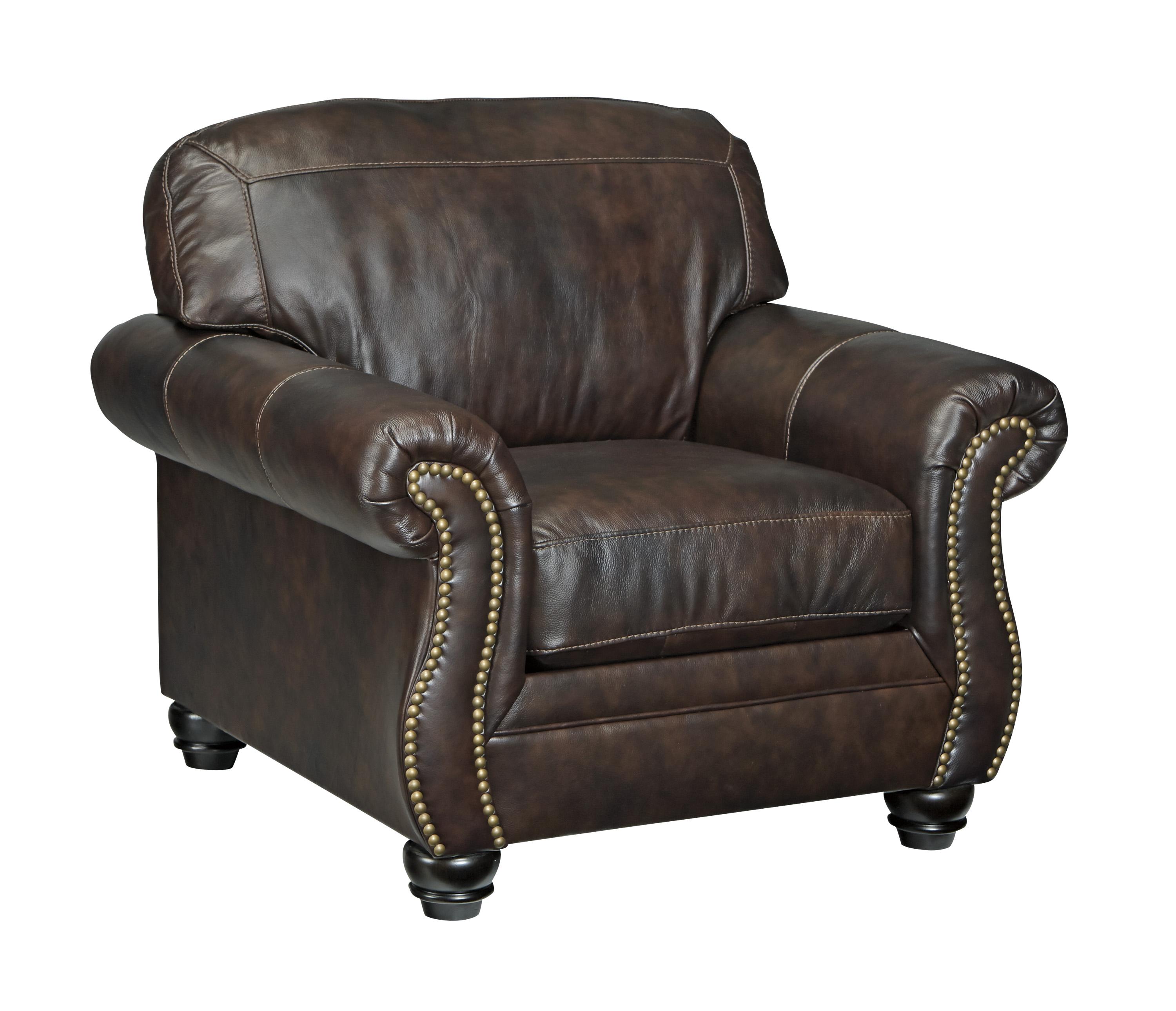 

    
Ashley Bristan Living Room Chair with Ottoman in Walnut
