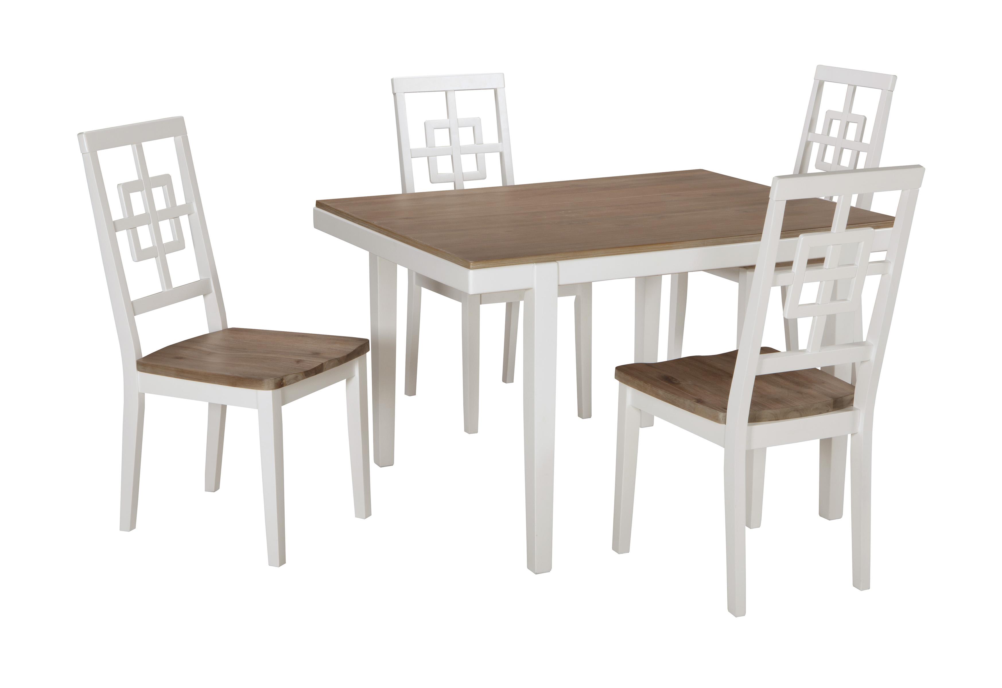 

    
Ashley Furniture Brovada Dining Room Set Two-tone D298-225
