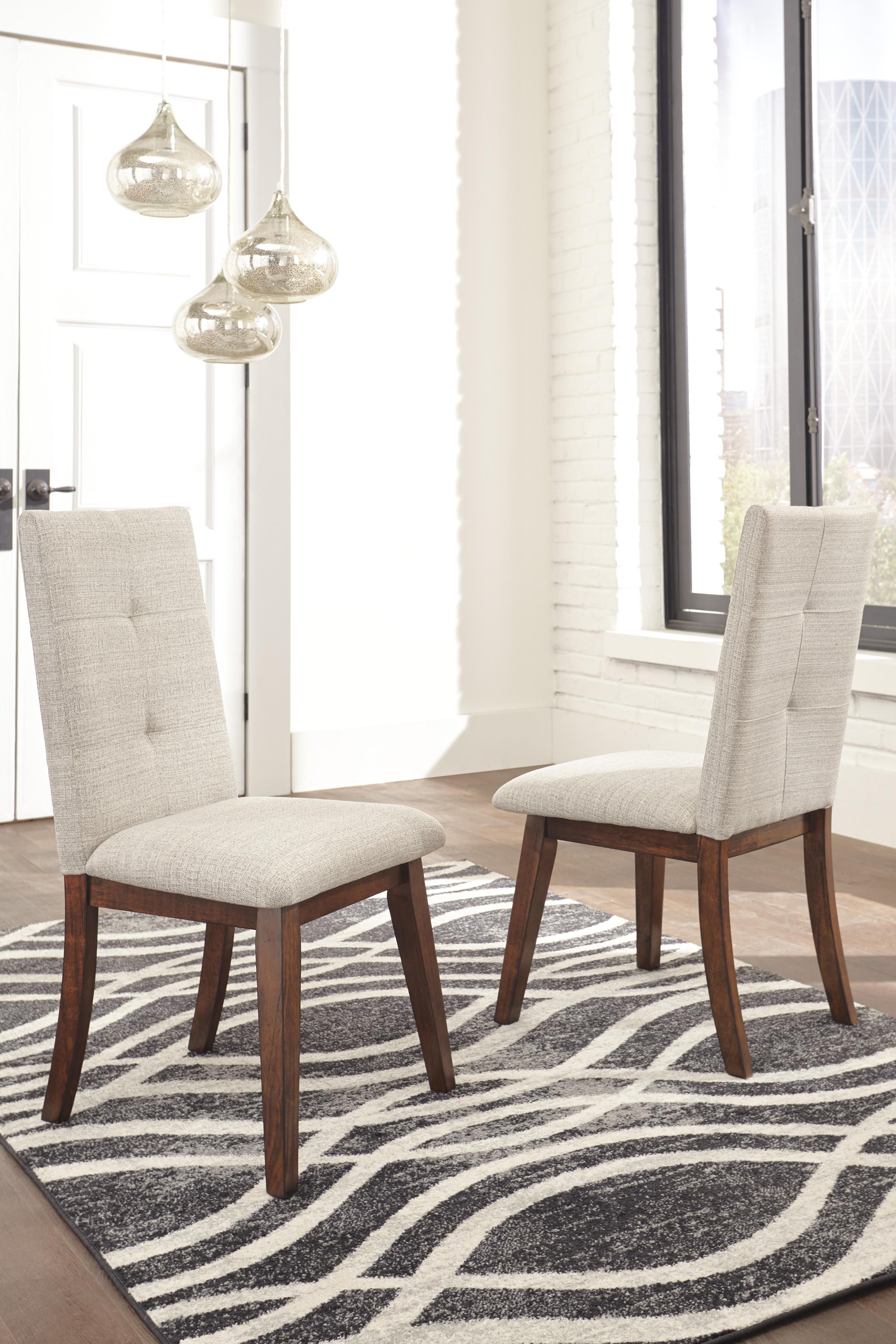 

    
Ashley Furniture Centiar Dining Sets Two-tone Brown D372-25-02(6)
