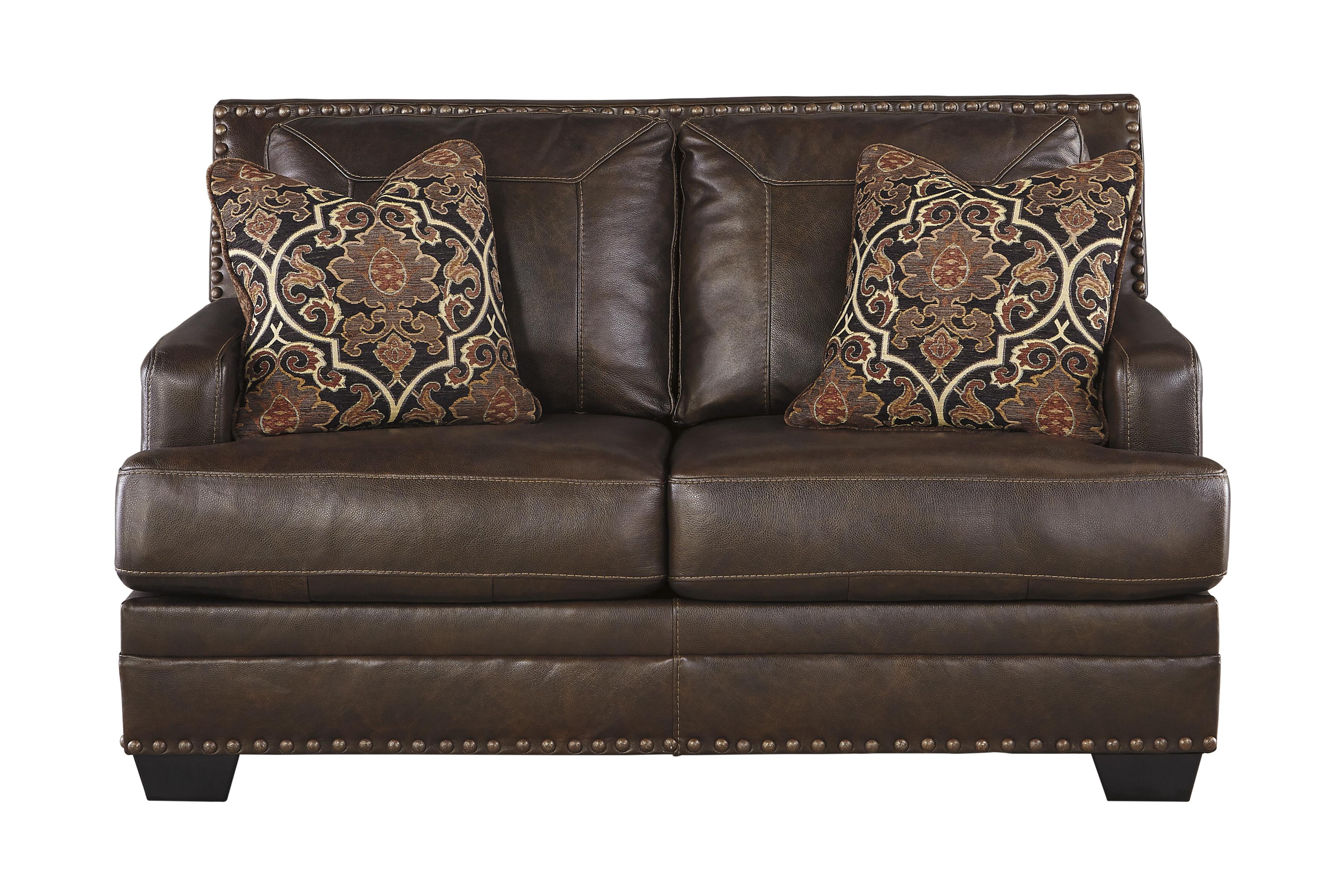 

                    
Ashley Furniture Corvan Sofa and Loveseat Set Antique  Purchase 
