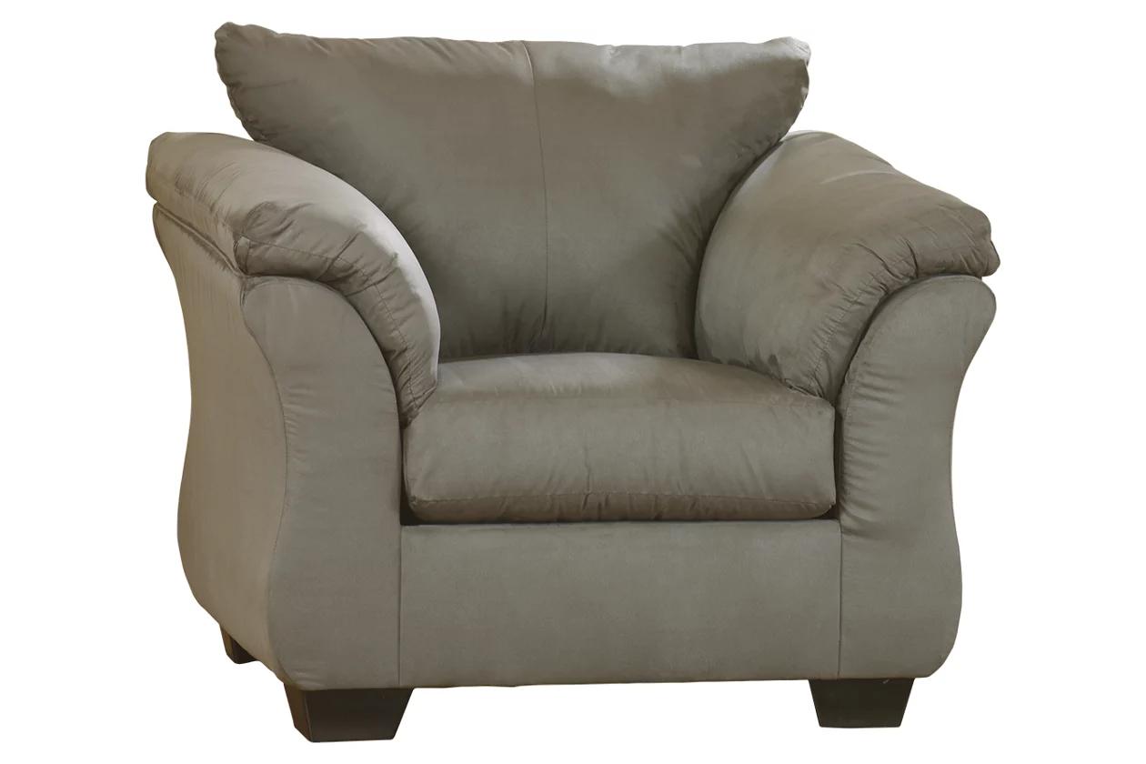 

                    
Ashley Furniture Darcy Sofa Loveseat and Chair Set Cobblestone Fabric Purchase 
