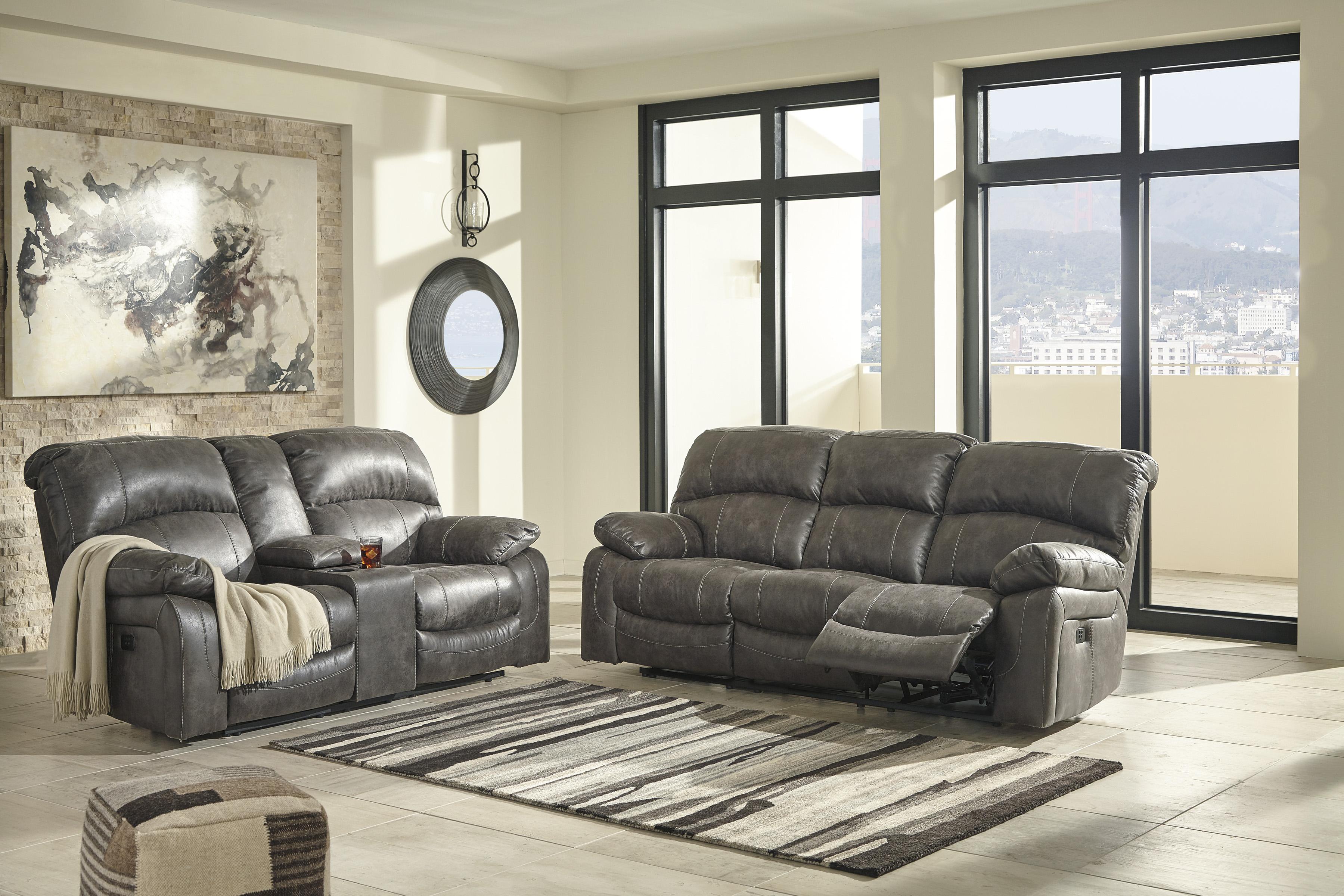 

    
Ashley Dunwell 51601 Power Sofa Set 2pcs in Steel
