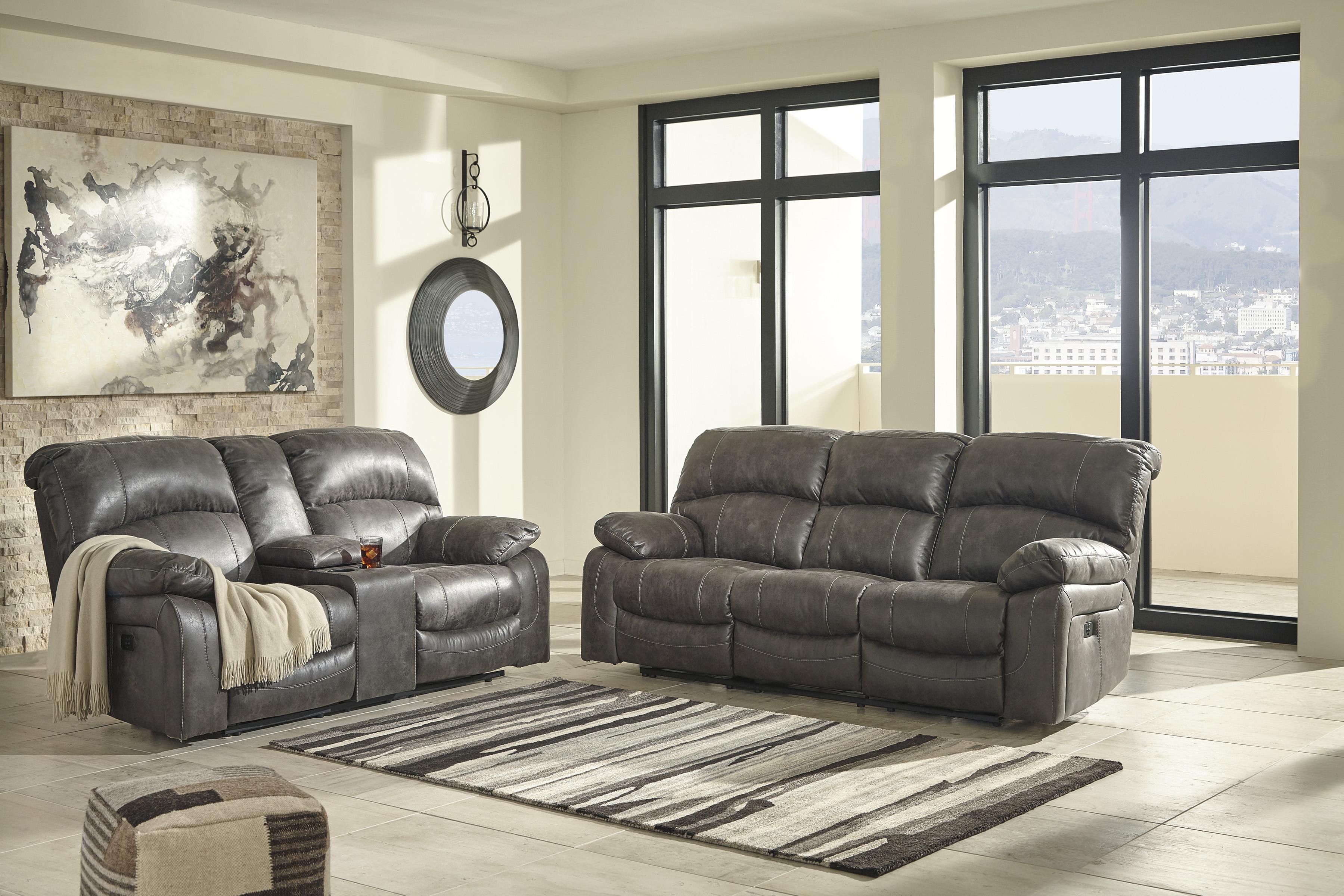 

    
Ashley Furniture Dunwell Power Reclining Living Room Set Steel 51601-18-15-Sofa set-2
