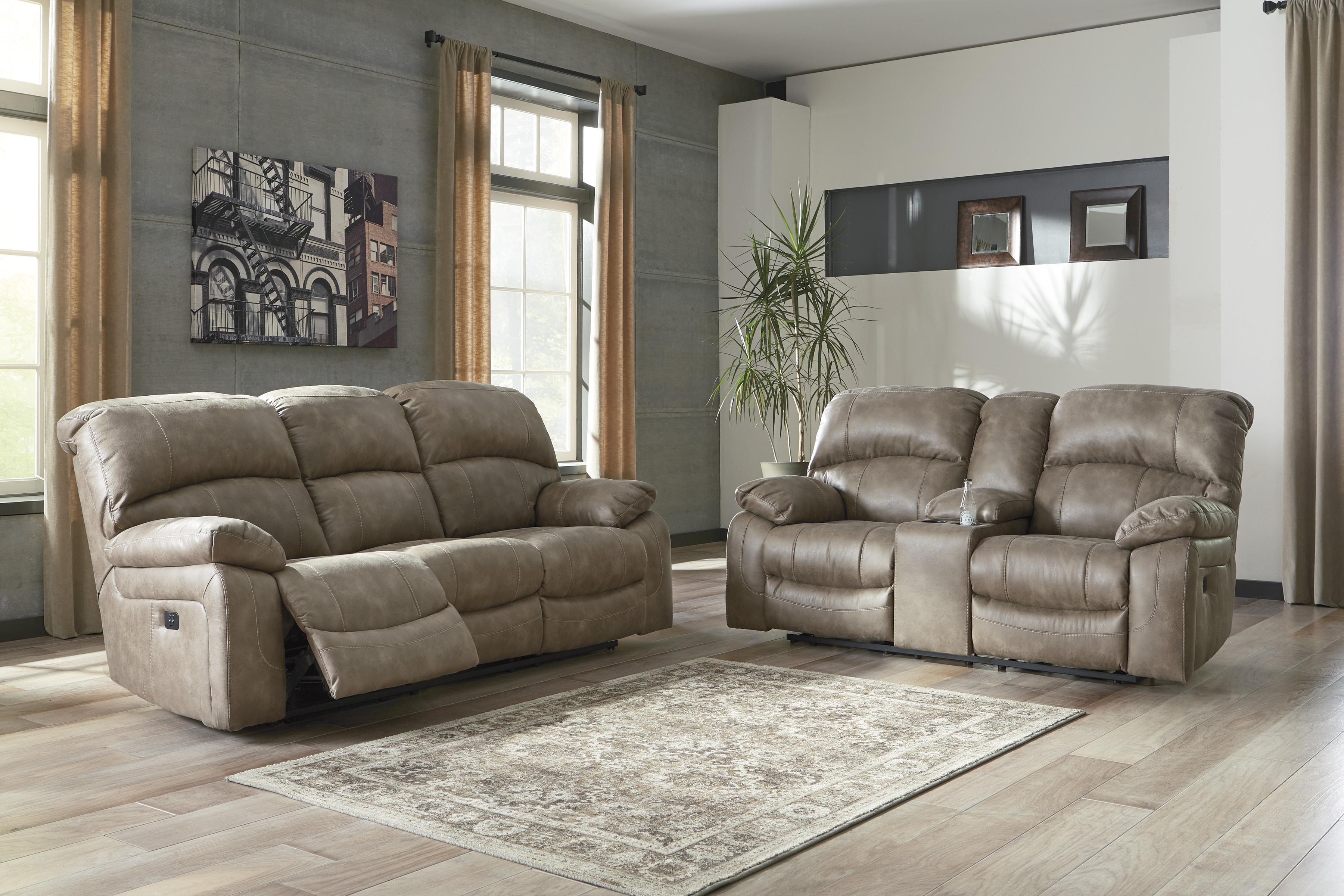 

    
Ashley Dunwell 51602 Power Sofa Set 2pcs in Driftwood
