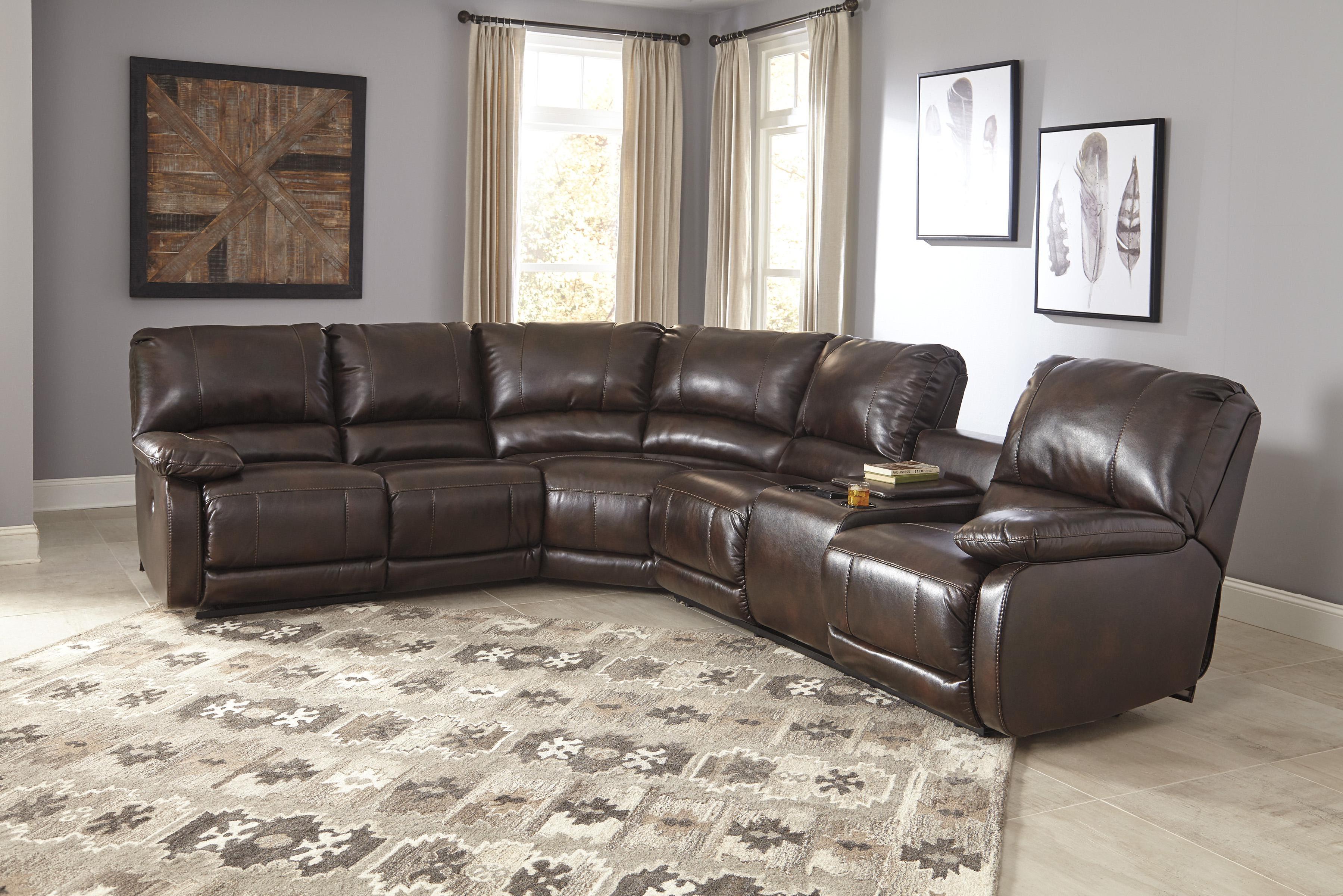 

    
Ashley Furniture Hallettsville Reclining Living Room Set Saddle 35300-58-46-77-90-Sectional set-4

