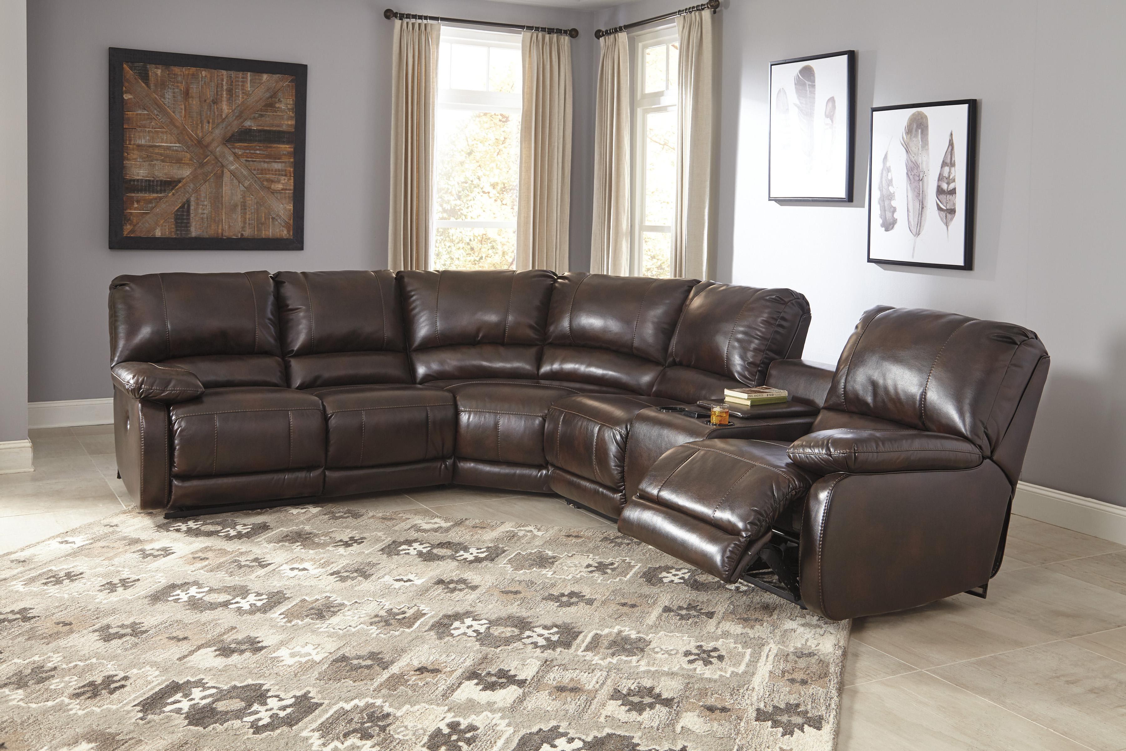 

                    
Ashley Furniture Hallettsville Reclining Living Room Set Saddle Faux Leather Purchase 
