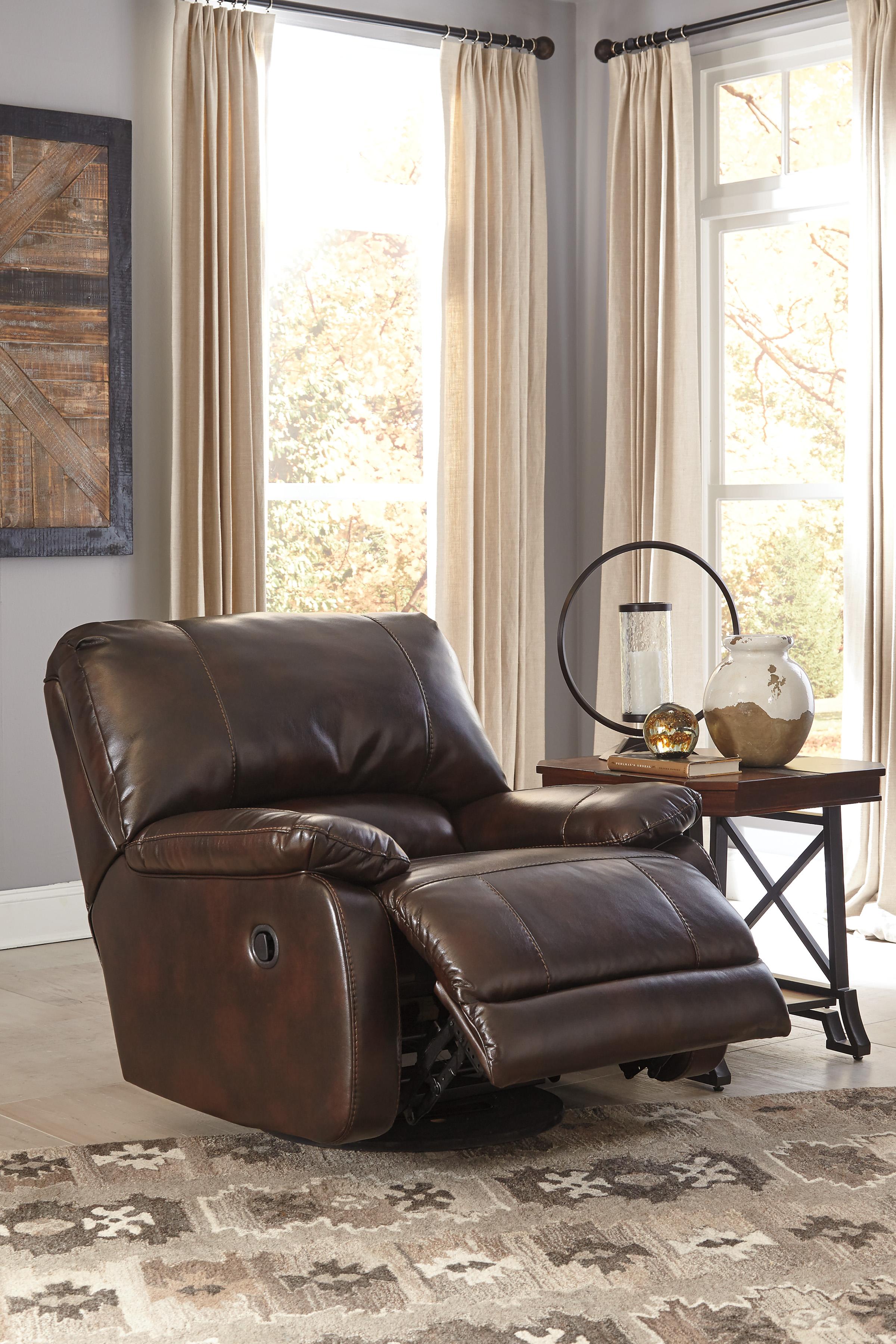 

                    
Ashley Furniture Hallettsville Reclining Living Room Set Saddle Faux Leather Purchase 
