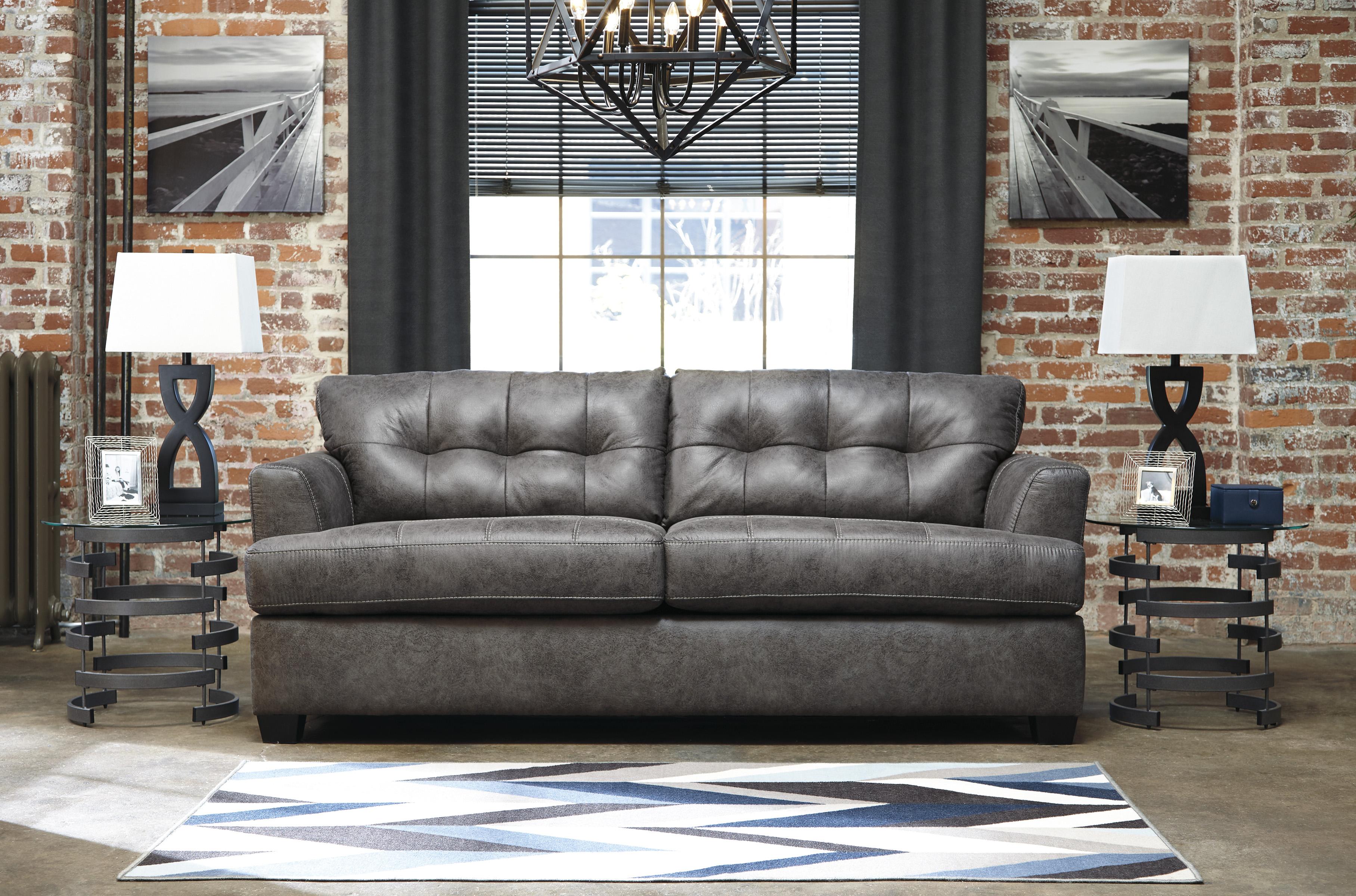 

                    
Ashley Furniture Inmon Living Room Set Charcoal Fabric Purchase 
