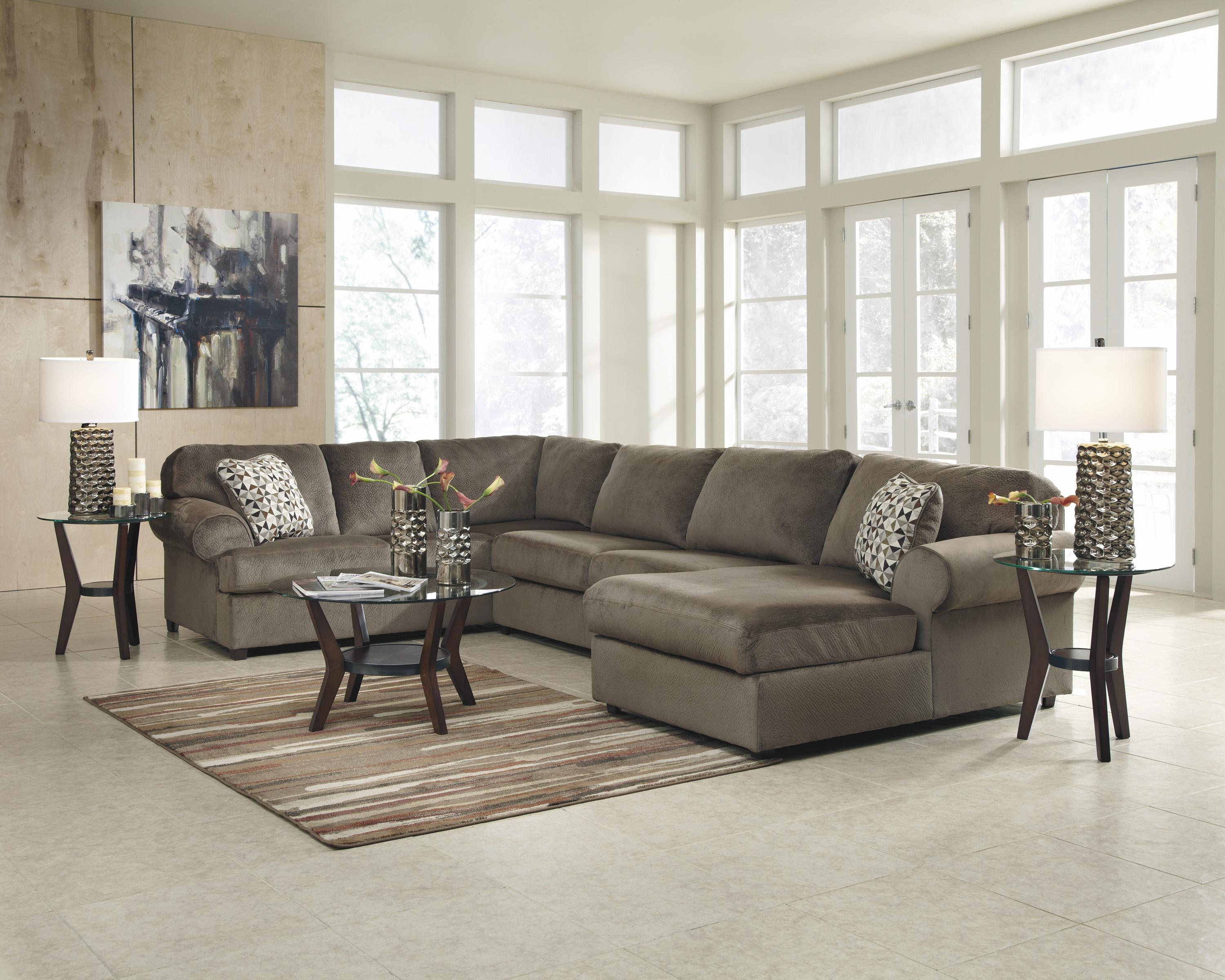 

    
39802-17-66-34-KIT Living Room Sectional 3pcs in Dune Contemporary Right Facing Ashley Jessa Place
