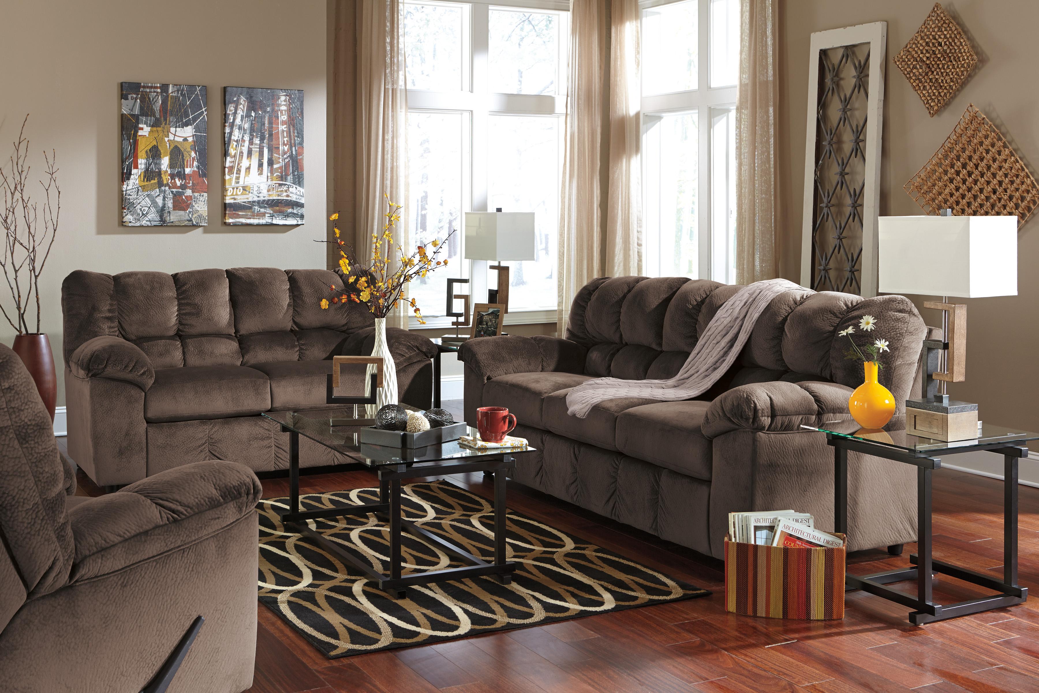 

    
Ashley Julson 3 Piece Living Room Set in Cafe
