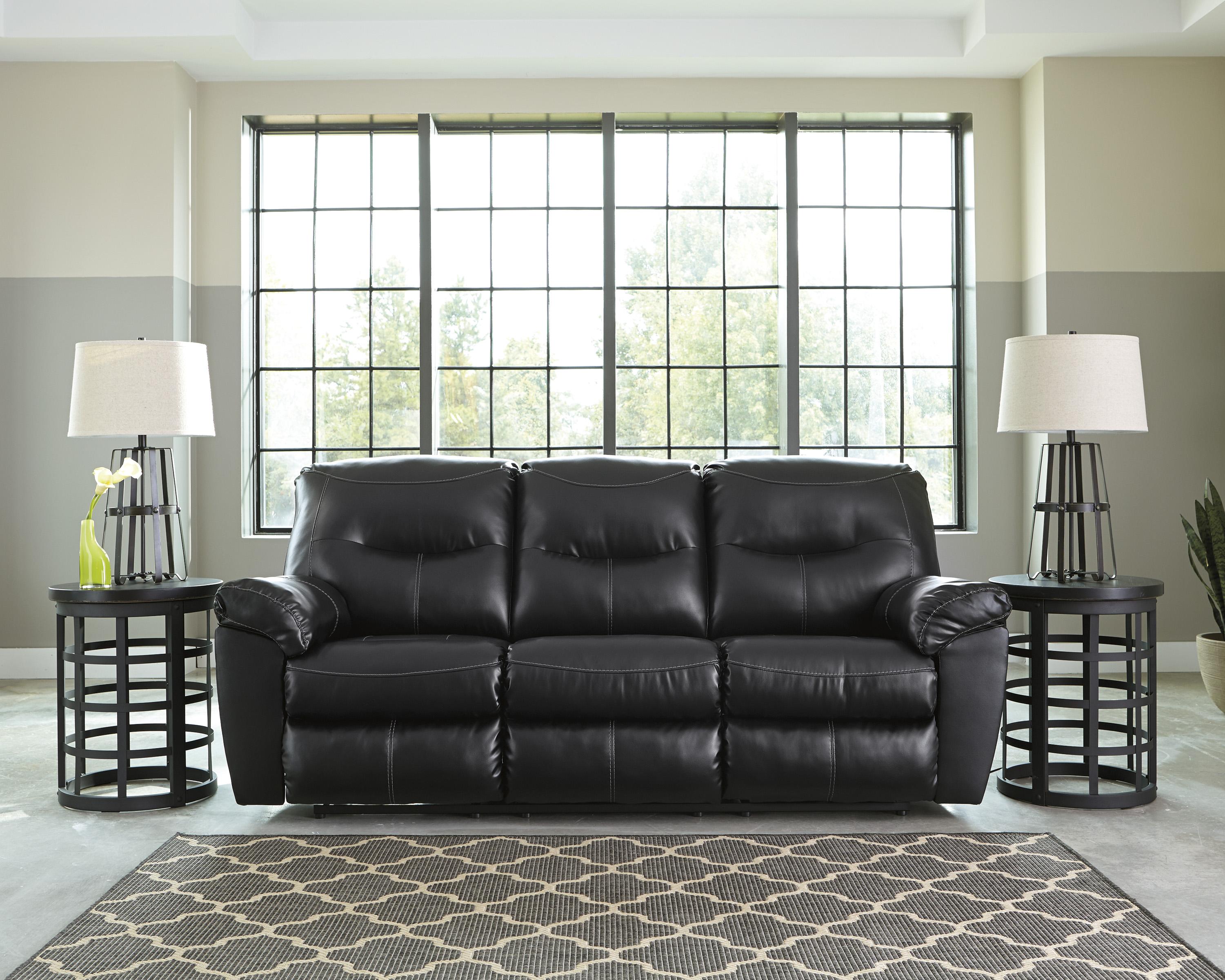 

    
Ashley Kilzer DuraBlend 3 Piece Living Room Set in Black
