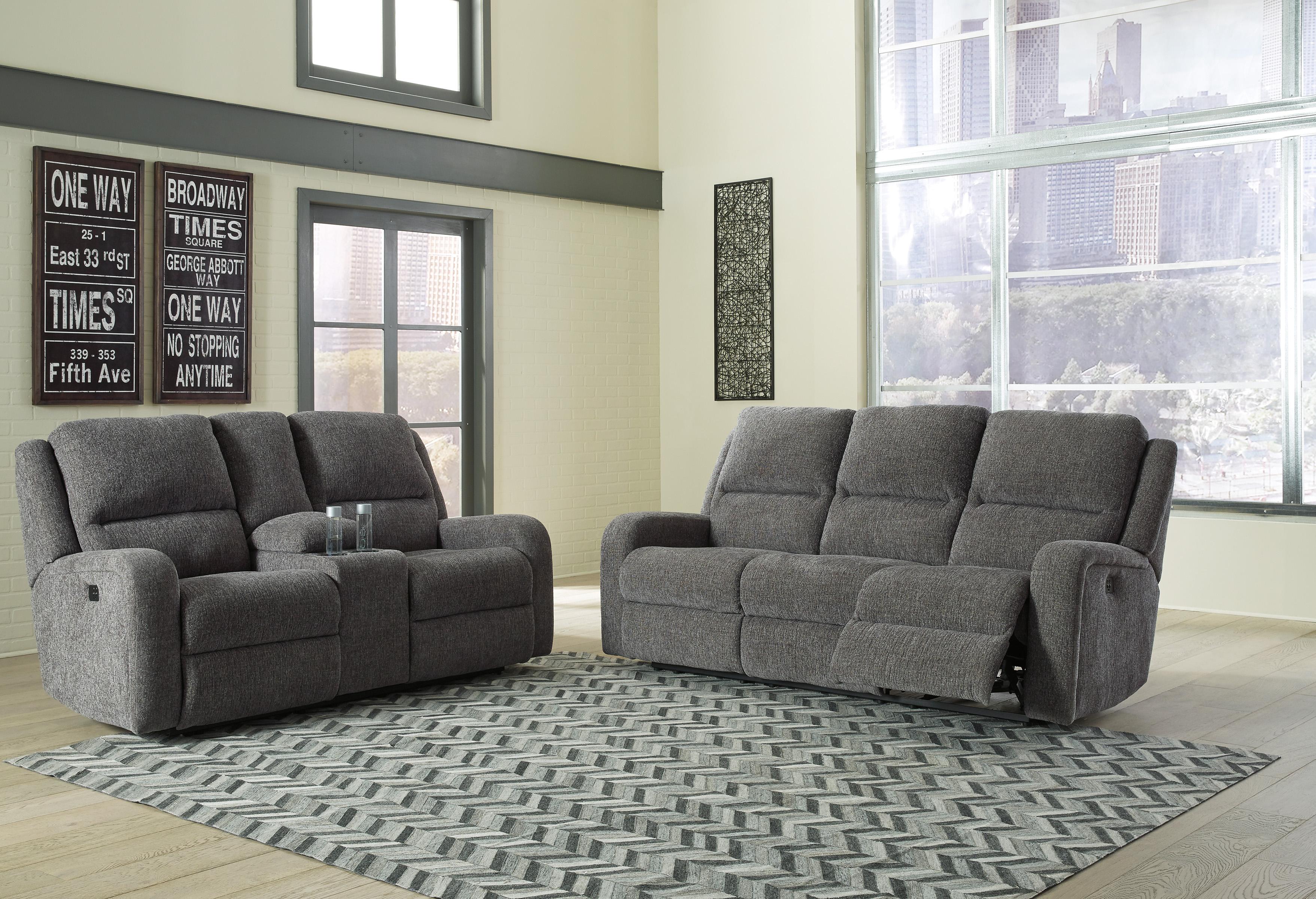 

    
Ashley Krismen 78102 Power Sofa Set 2pcs in Charcoal
