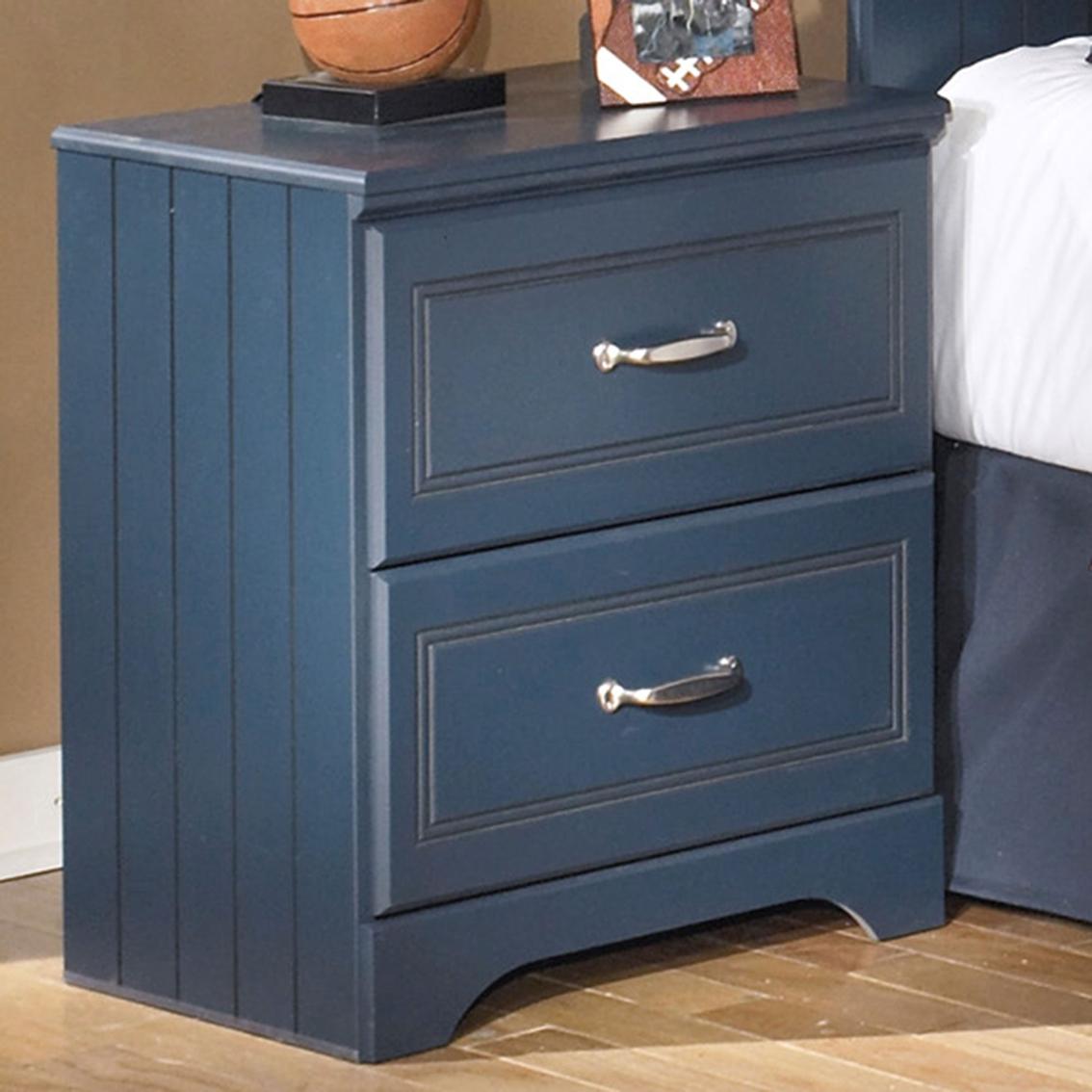 

    
Ashley Leo B103 Full Size Panel Bedroom Set 3pcs in Blue
