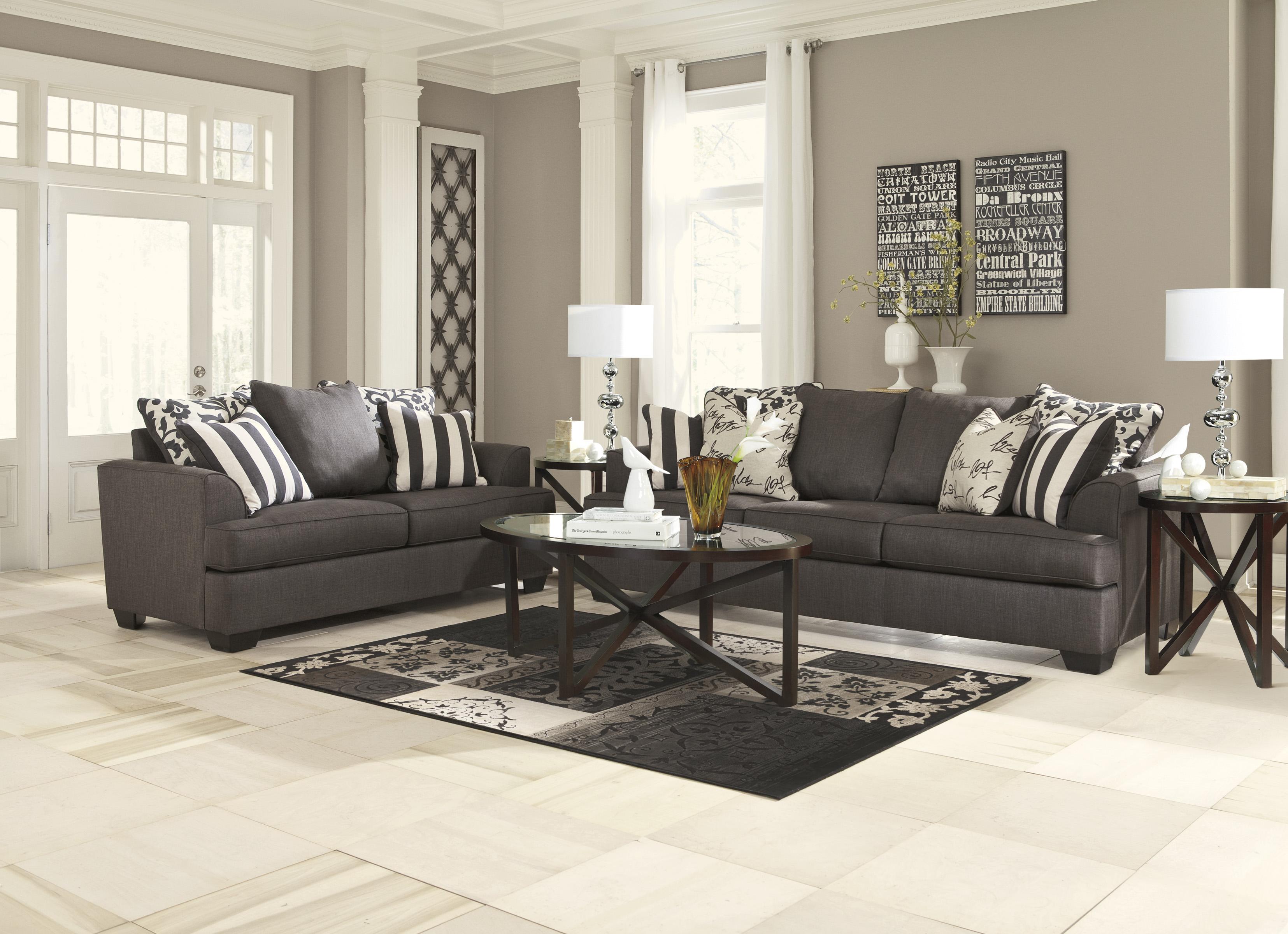 

    
Ashley Levon 2 Piece Living Room Set in Charcoal
