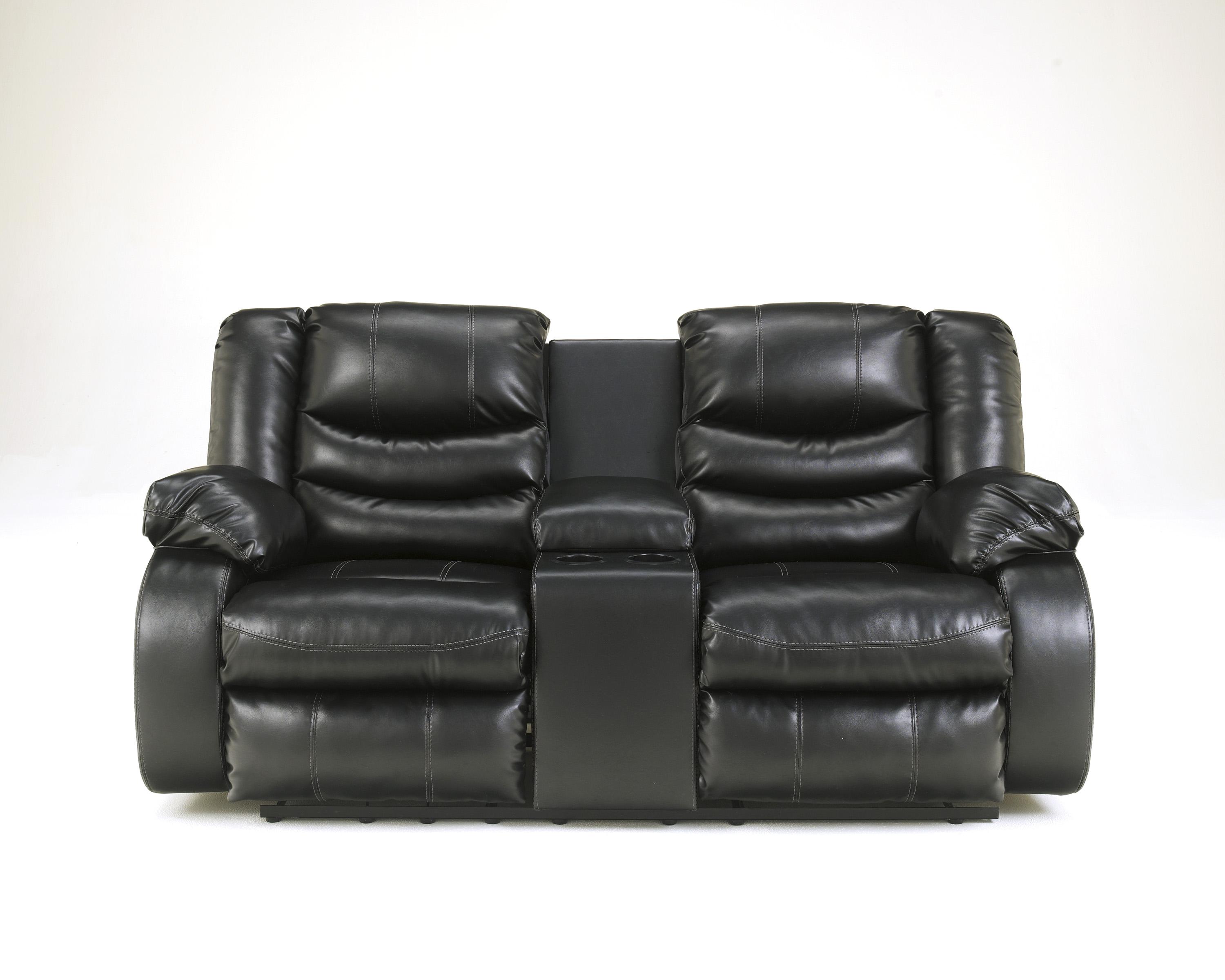 

                    
Ashley Furniture Linebacker Living Room Set Black DuraBlend Purchase 
