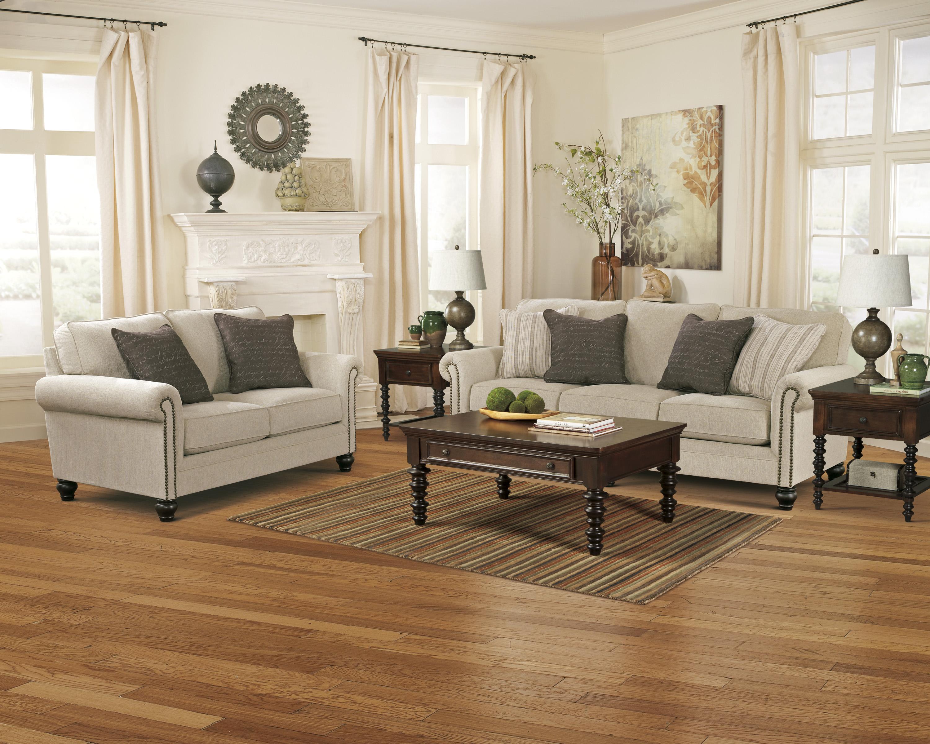 

    
Ashley Milari Casual Linen upholstery Living Room Set  2Pcs
