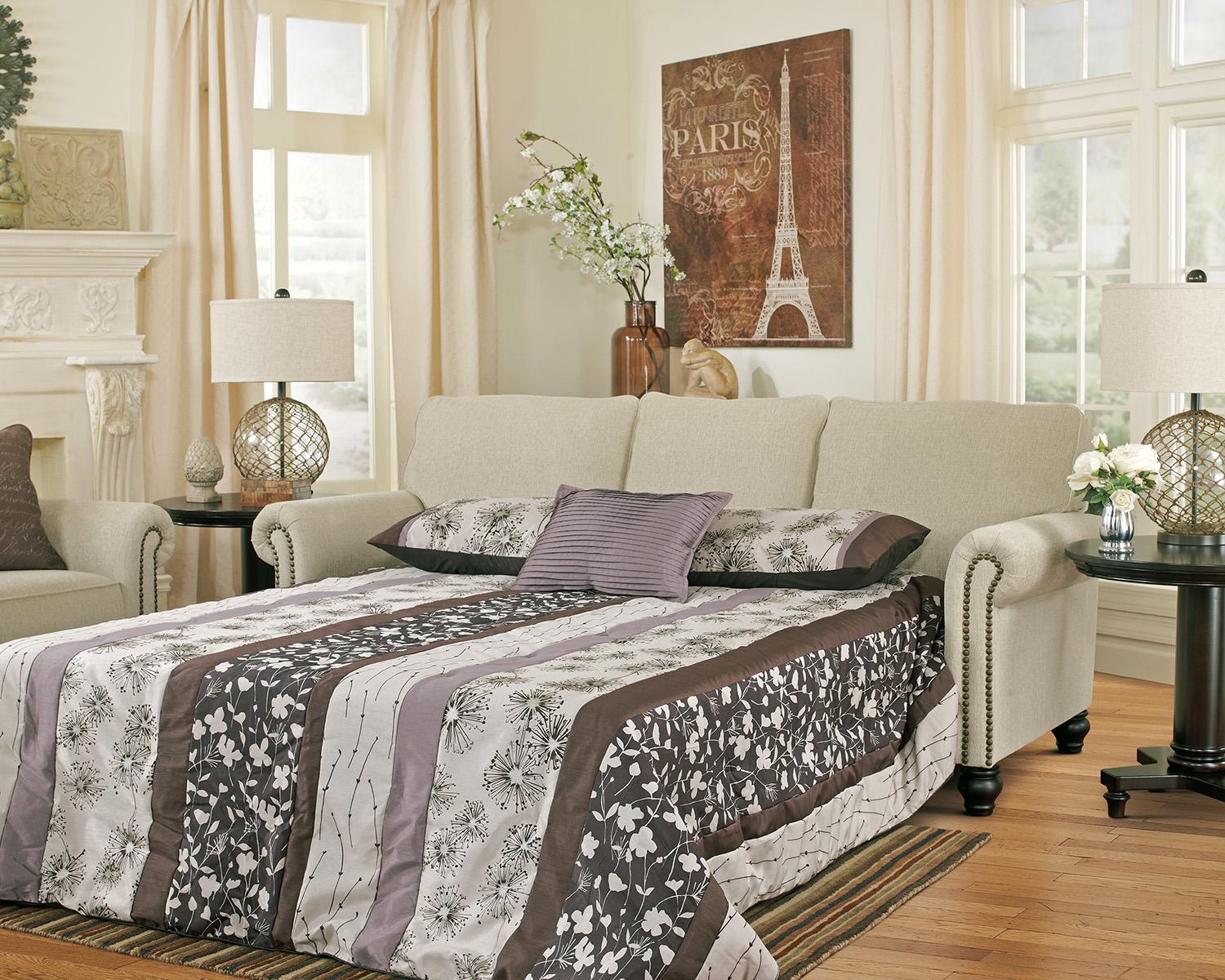 

    
Ashley Milari Traditional Linen Upholstery Living Room Sofa Sleeper
