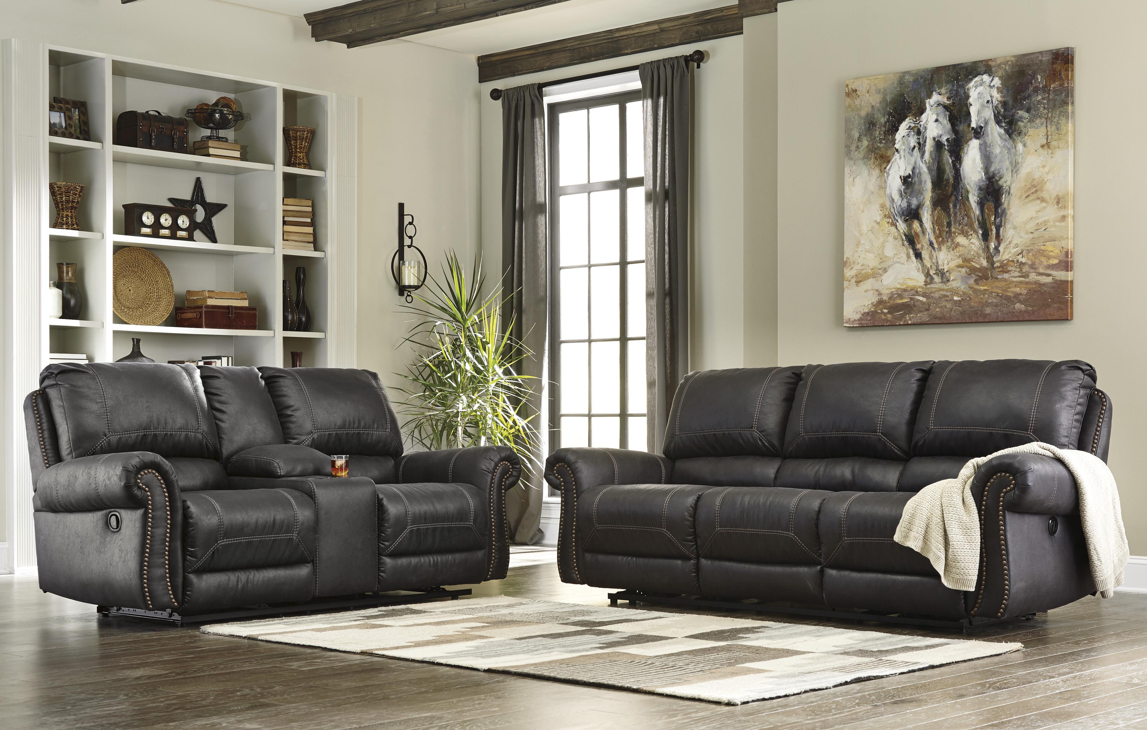

    
Ashley Furniture Milhaven Reclining Living Room Set Black 63303-88-94-KIT
